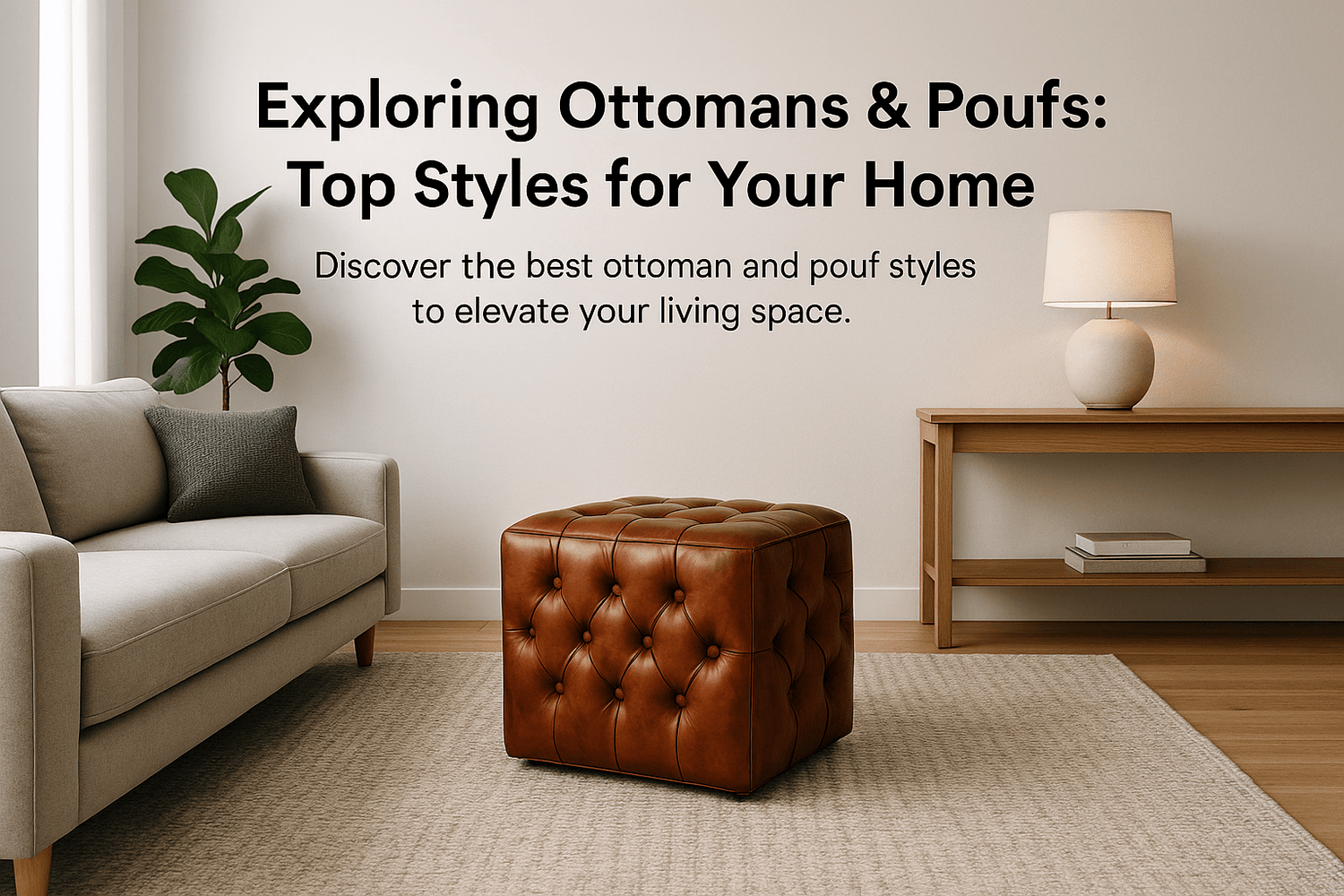 5 Creative Ways to Style Ottomans & Poufs - BBH HOMES LLC