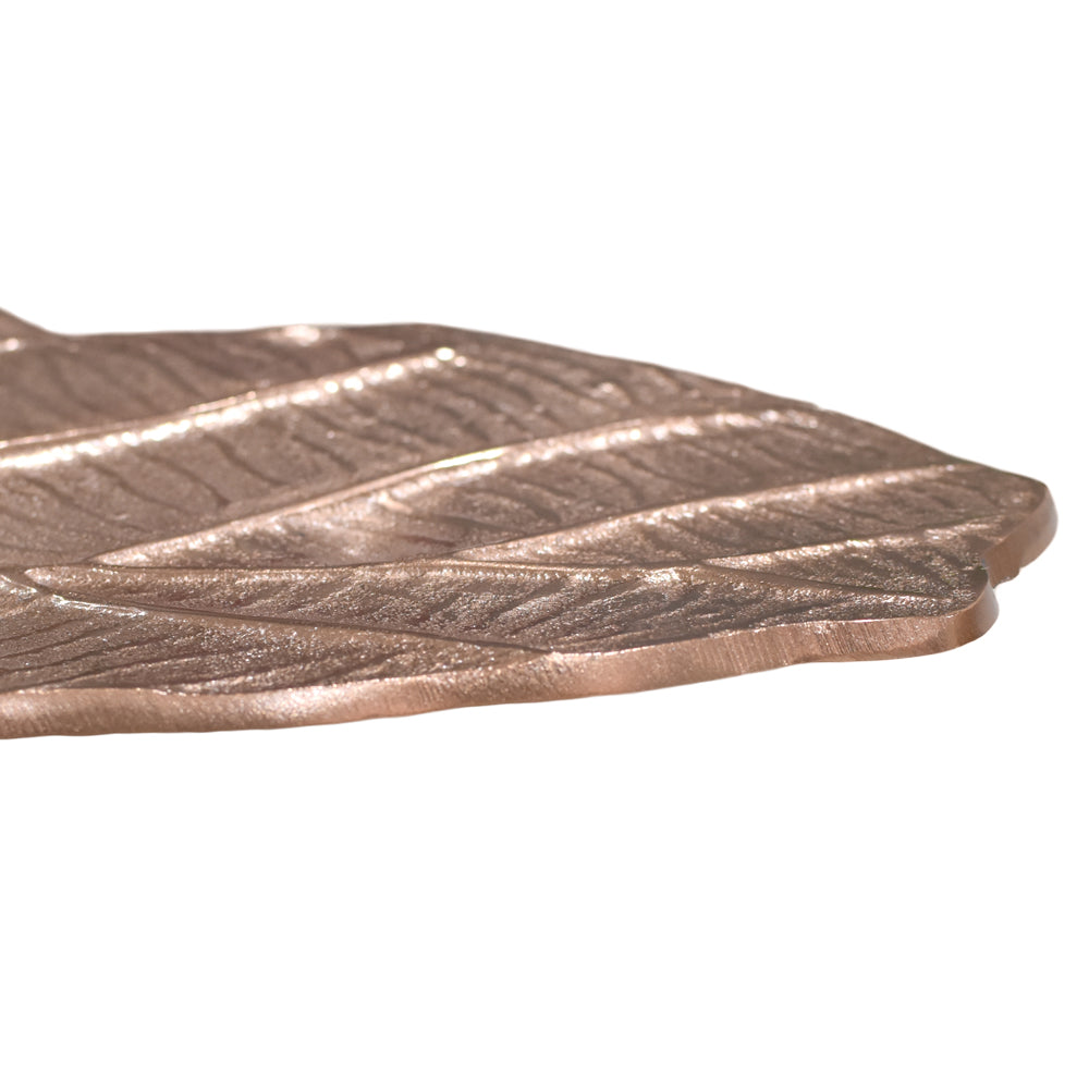 Foliage Aluminium Decorative Tray