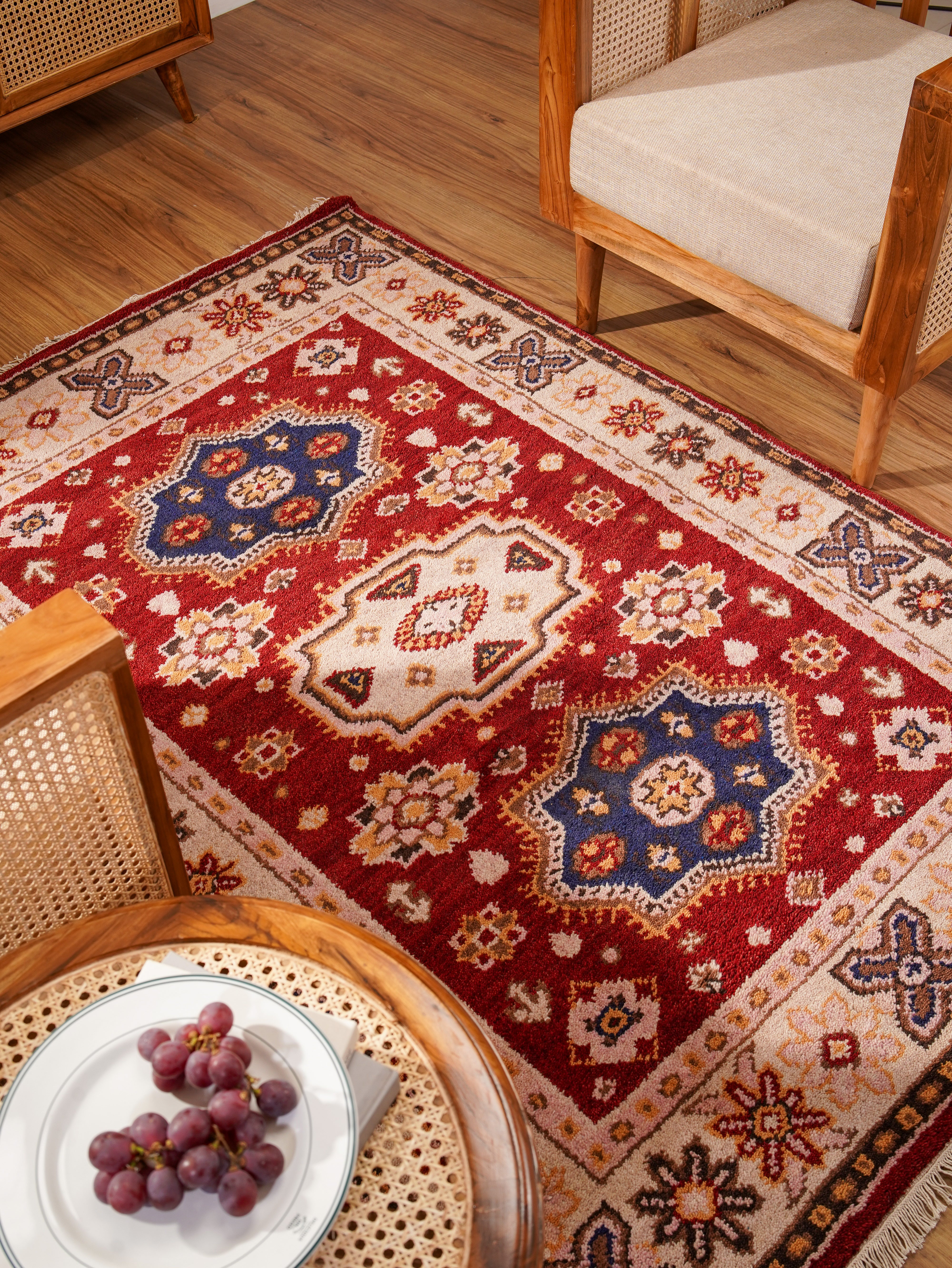 Veerana Hand Knotted Oriental Area Rug