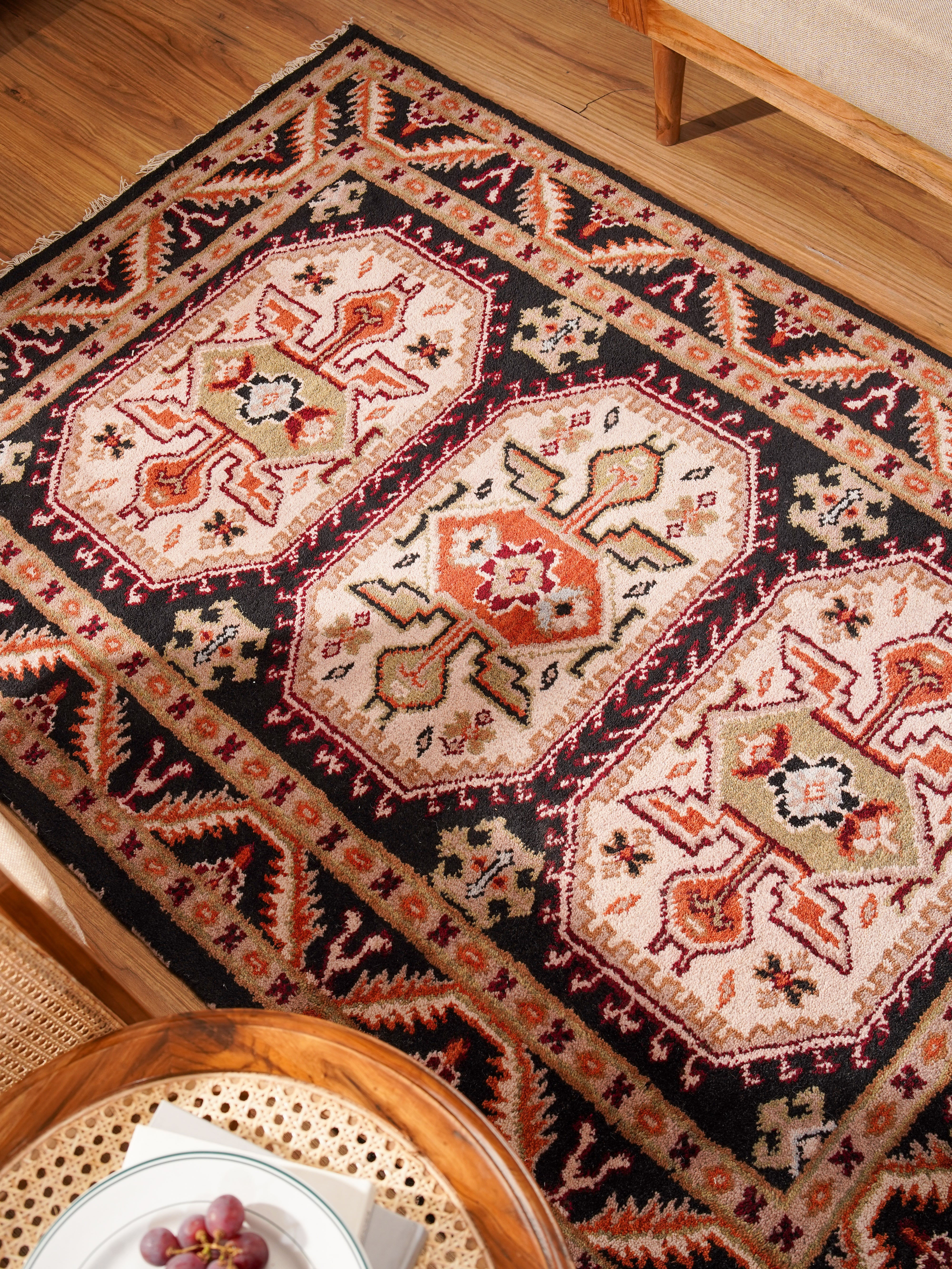 Kavi Hand Knotted Oriental Area Rug