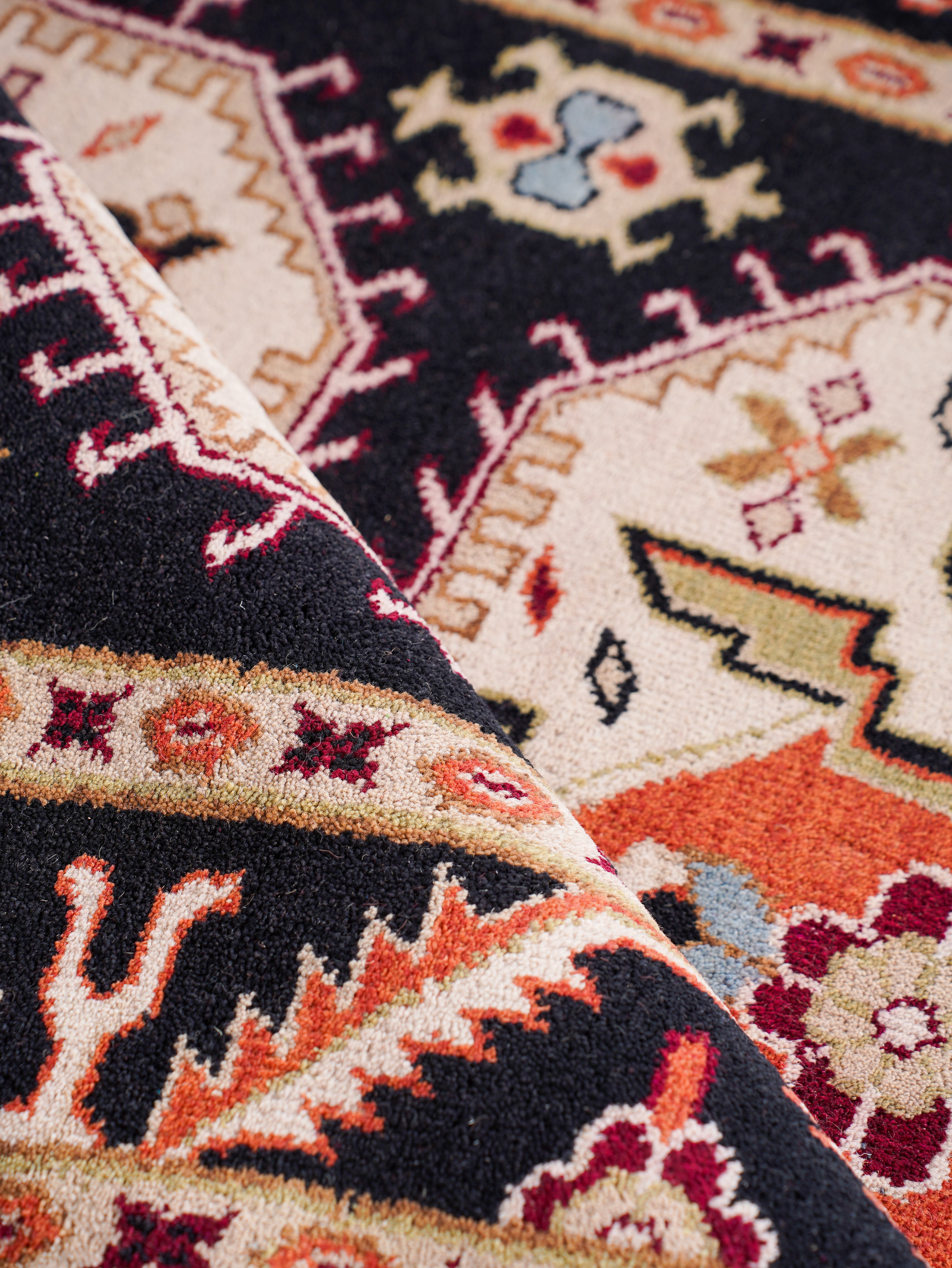 Kavi Hand Knotted Oriental Area Rug
