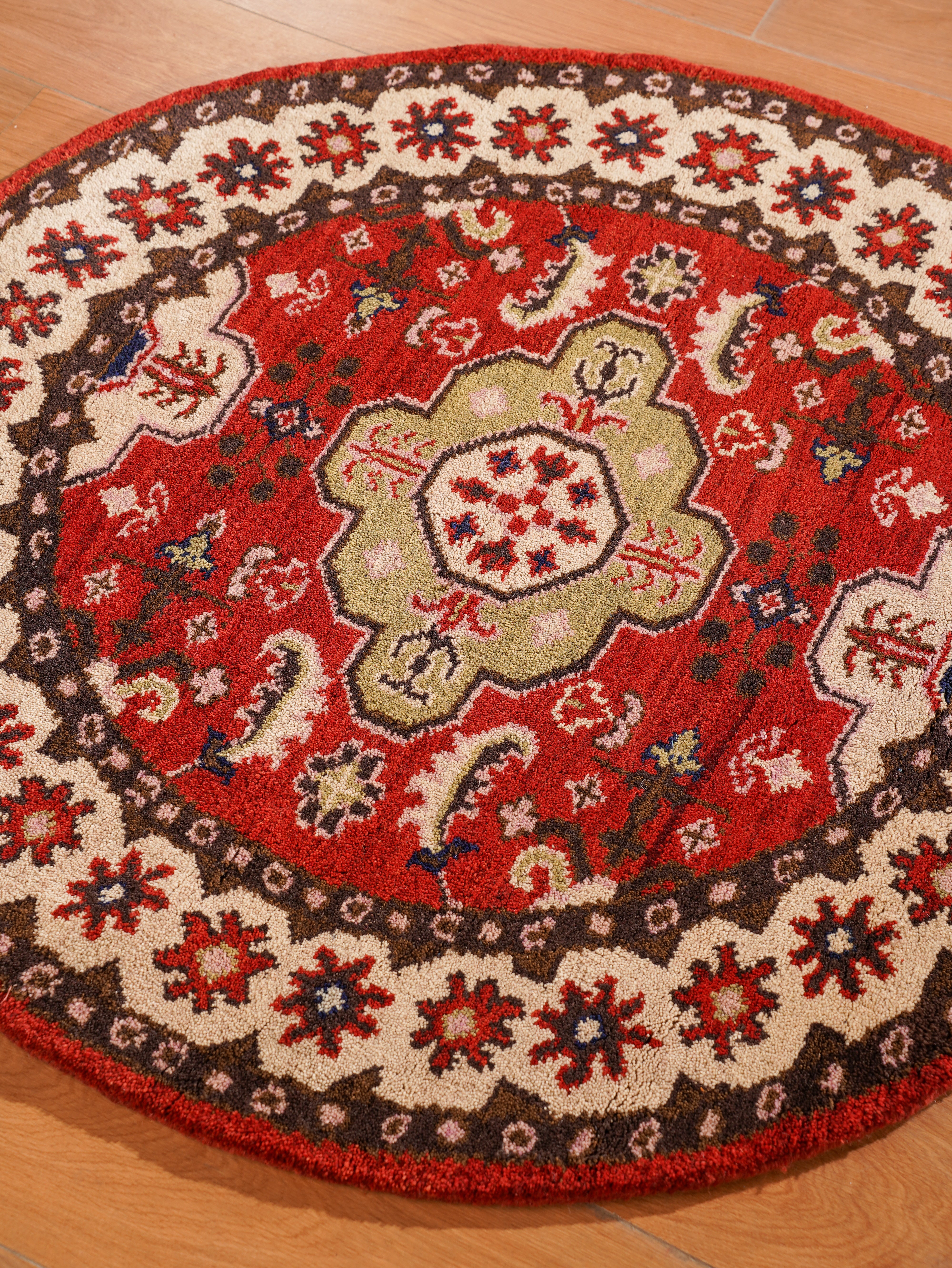 Nirjhar Hand Knotted Afghan Wool & Silk Rug