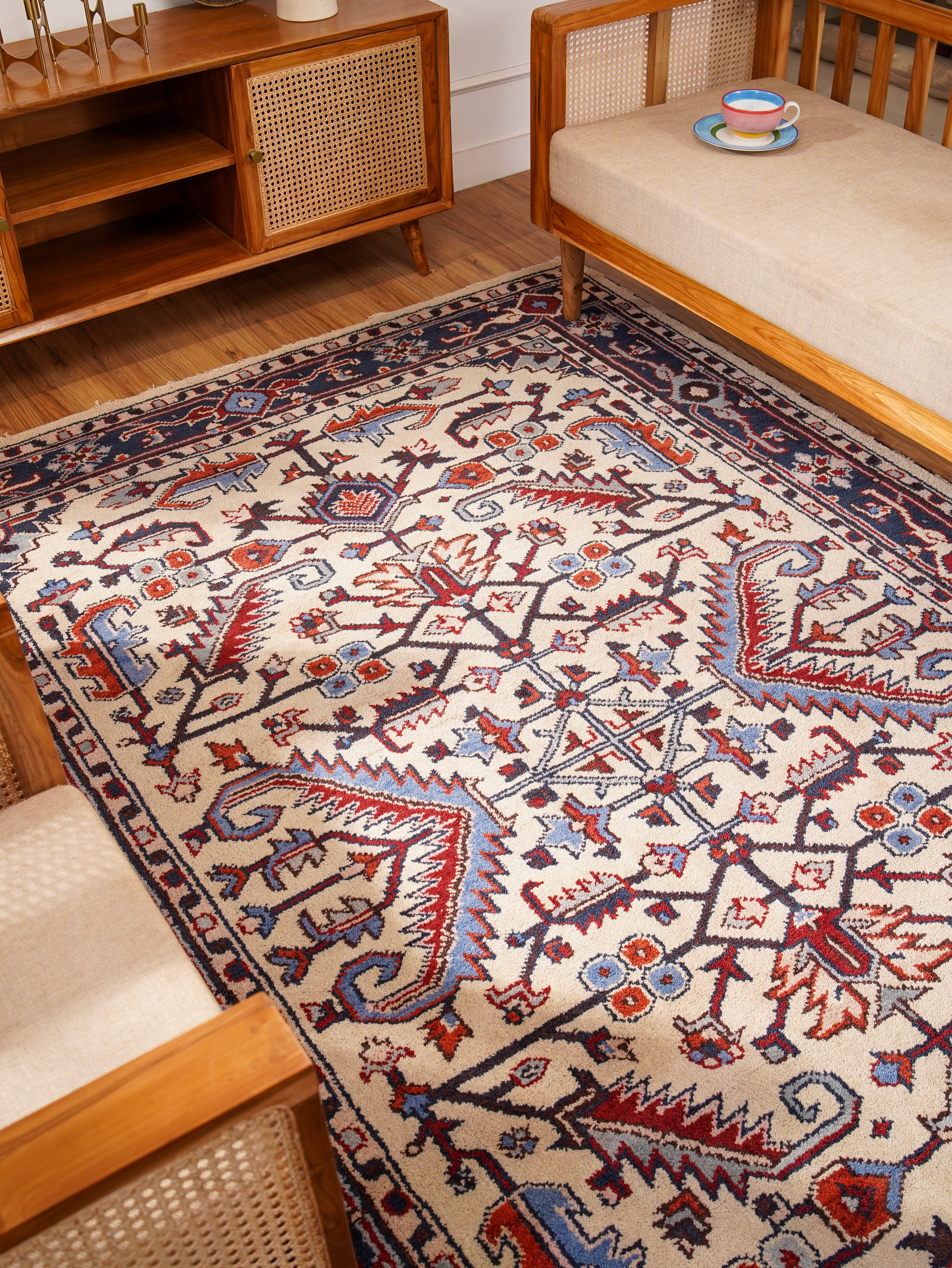 Zivar Afghan Hand Knotted Oriental Rug