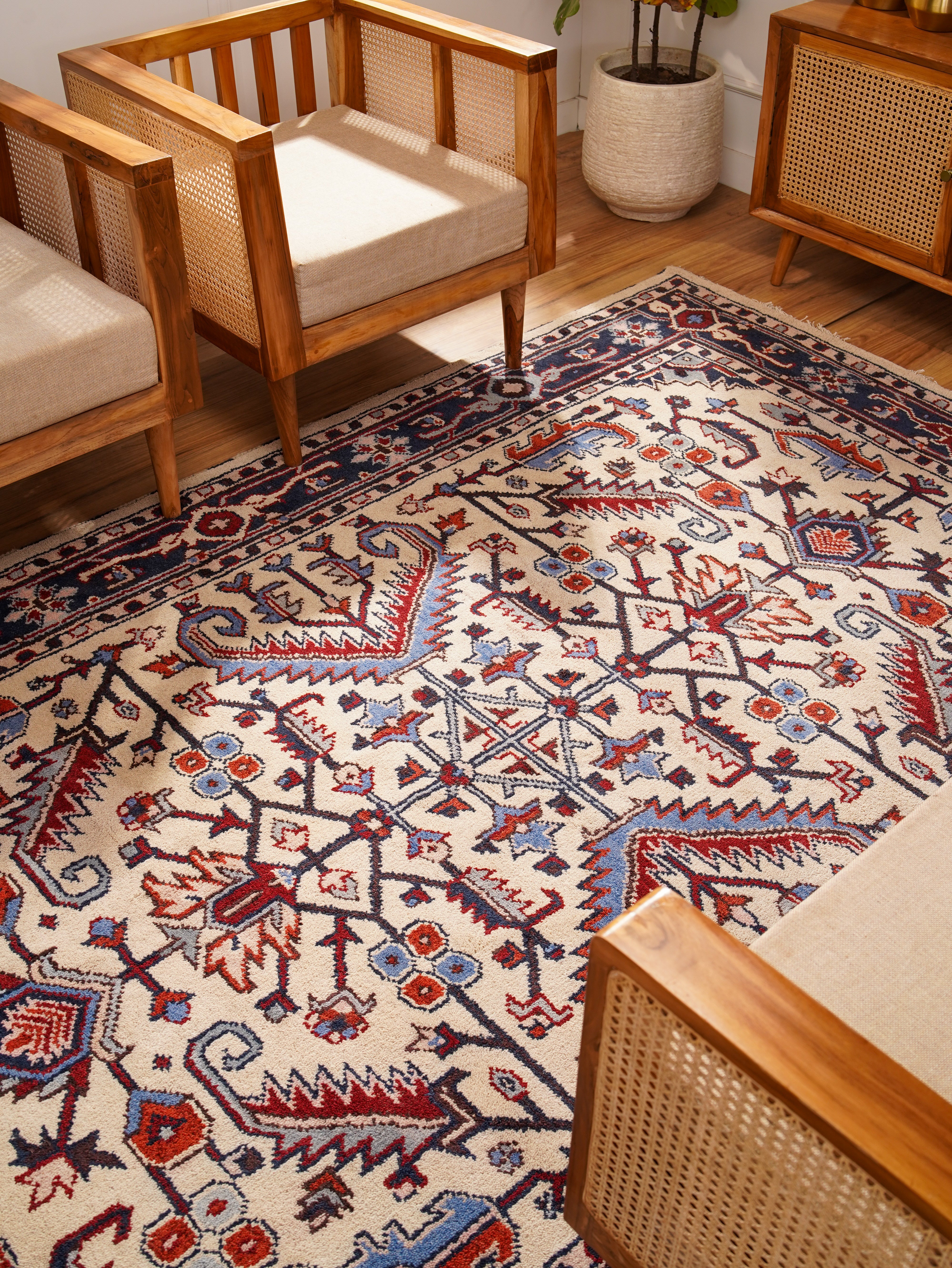 Zivar Afghan Hand Knotted Oriental Rug