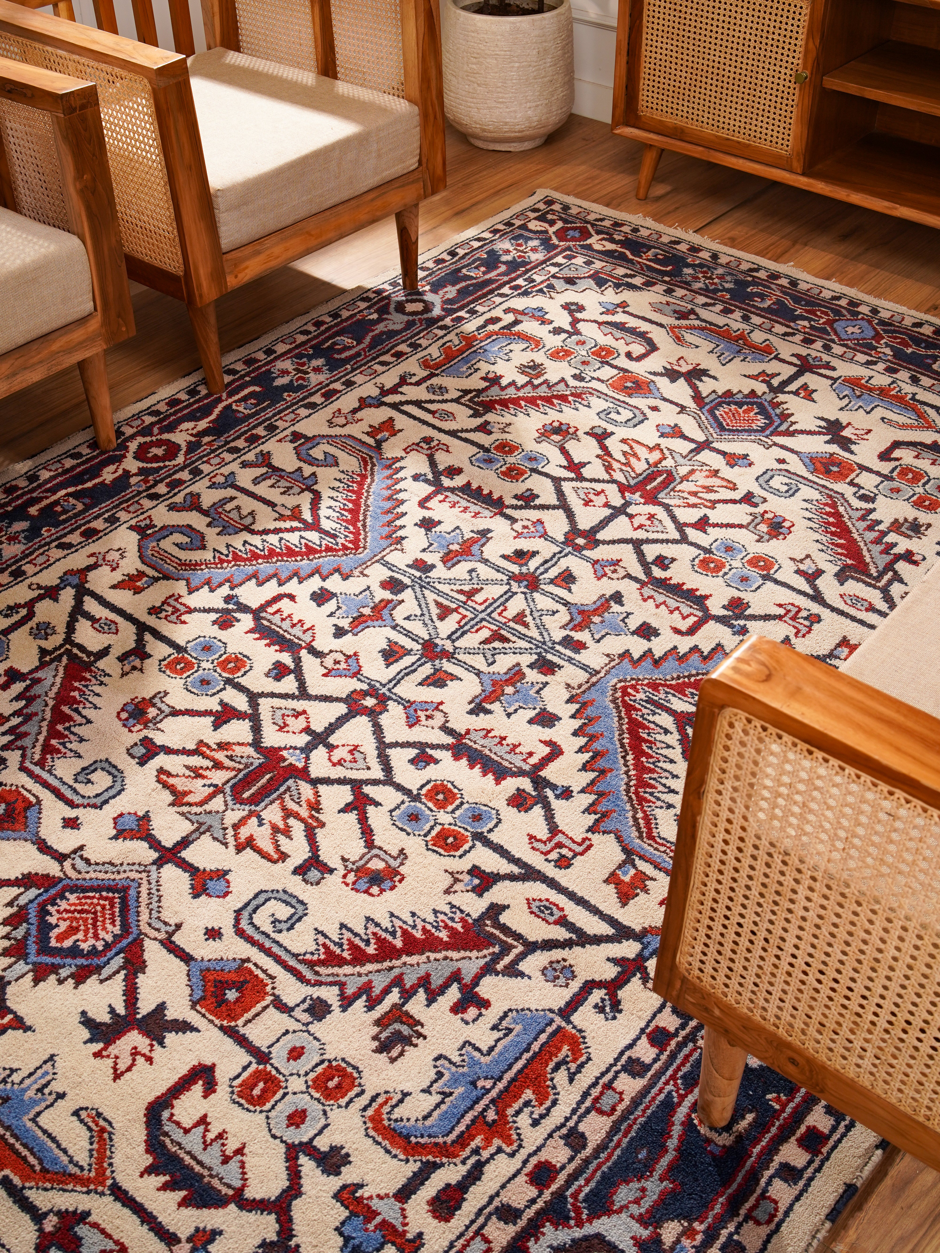 Zivar Afghan Hand Knotted Oriental Rug