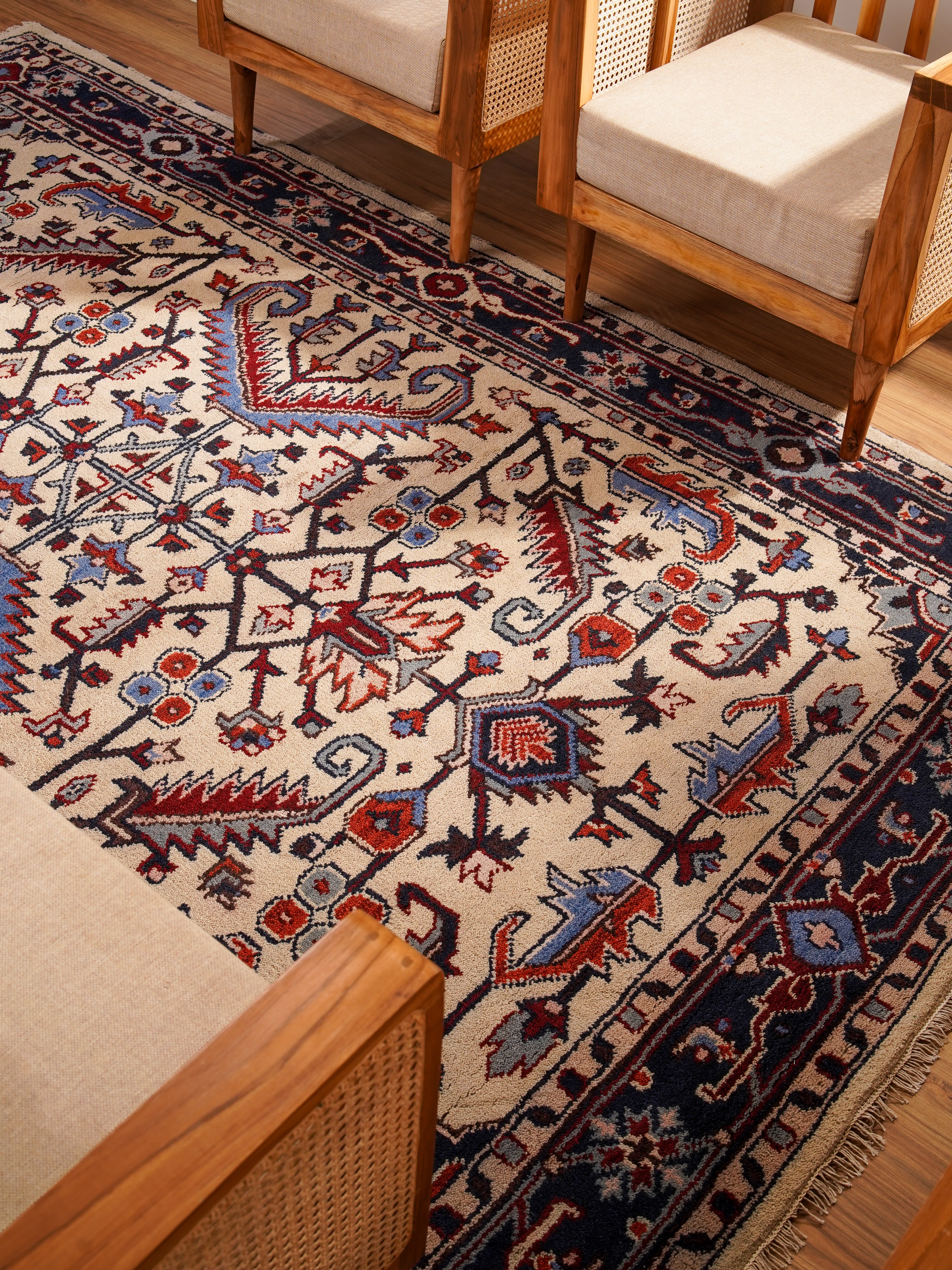 Zivar Afghan Hand Knotted Oriental Rug
