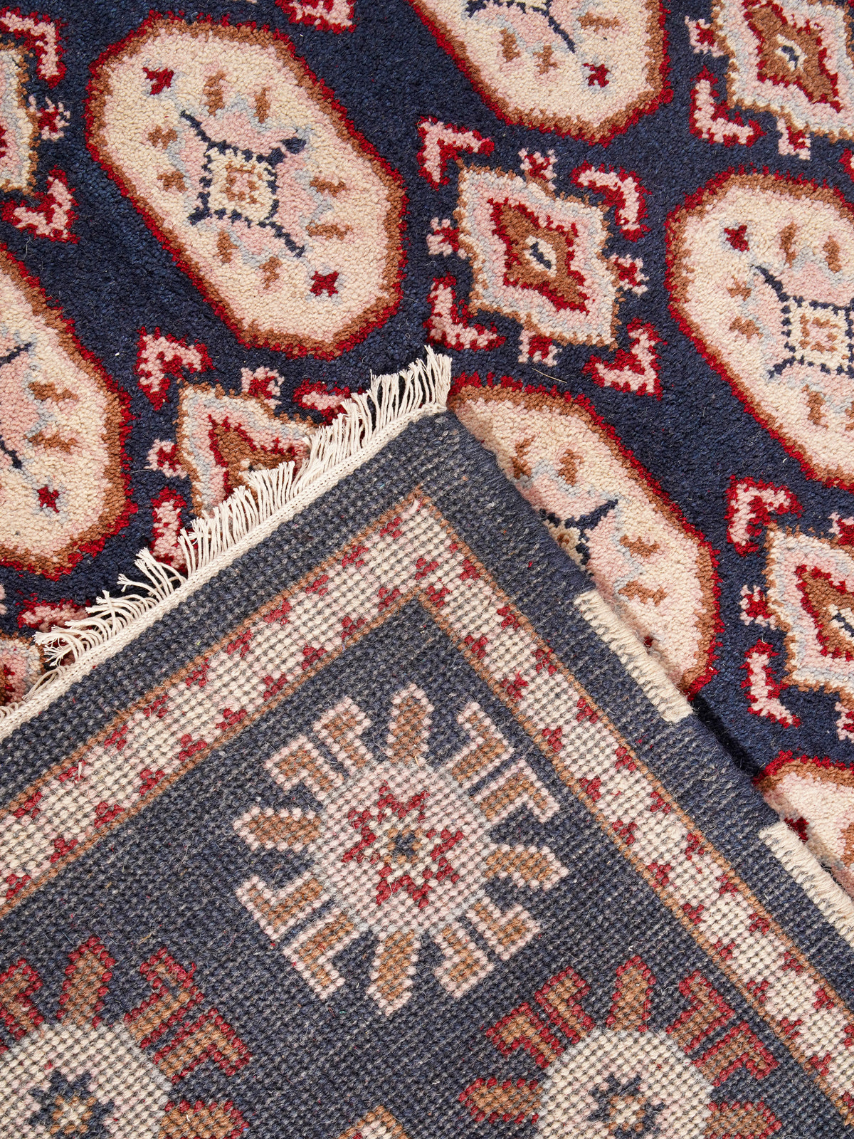 Manjari Hand Knotted Afghan Silk And Wool Area Rug