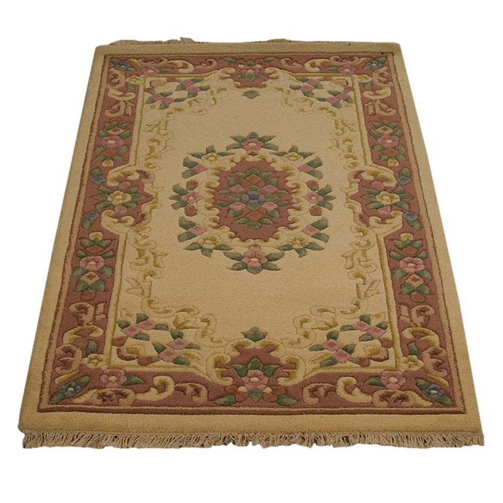 Kairavini Hand Knotted Aras Wool Area Rug