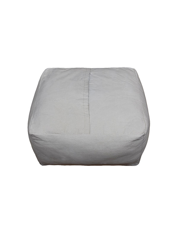 Globe-Trotter Leather Pouf