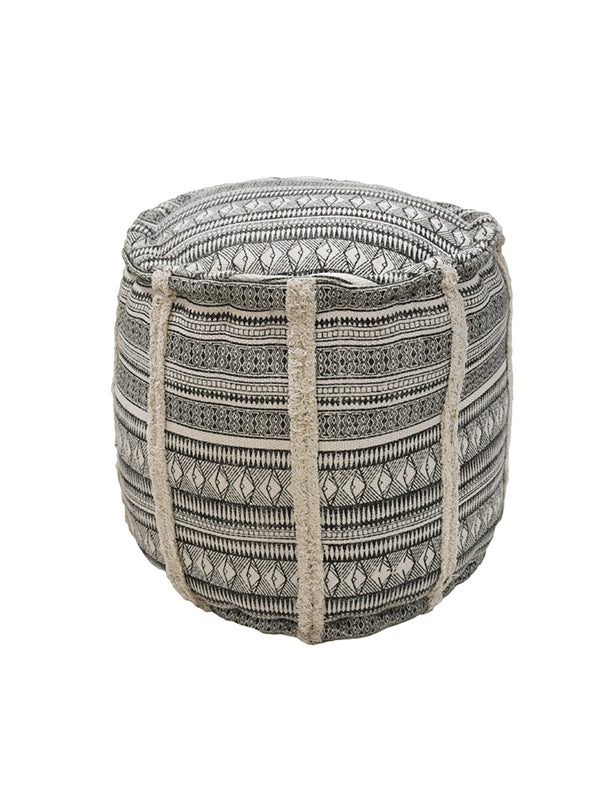 Boho Chic Jute Pouf