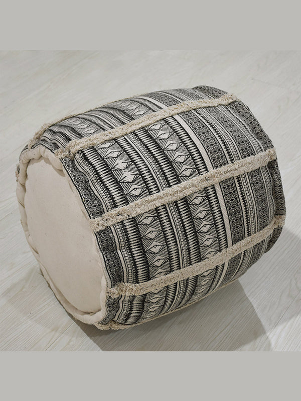 Boho Chic Jute Pouf