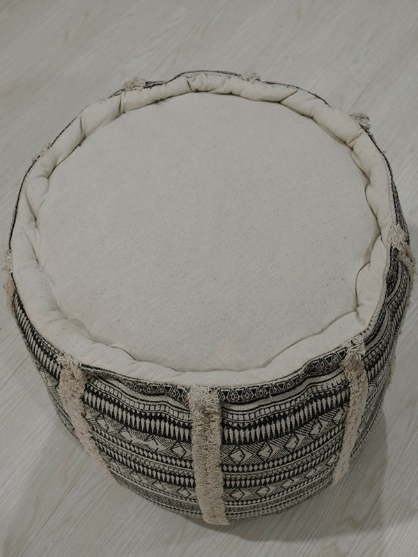 Boho Chic Jute Pouf