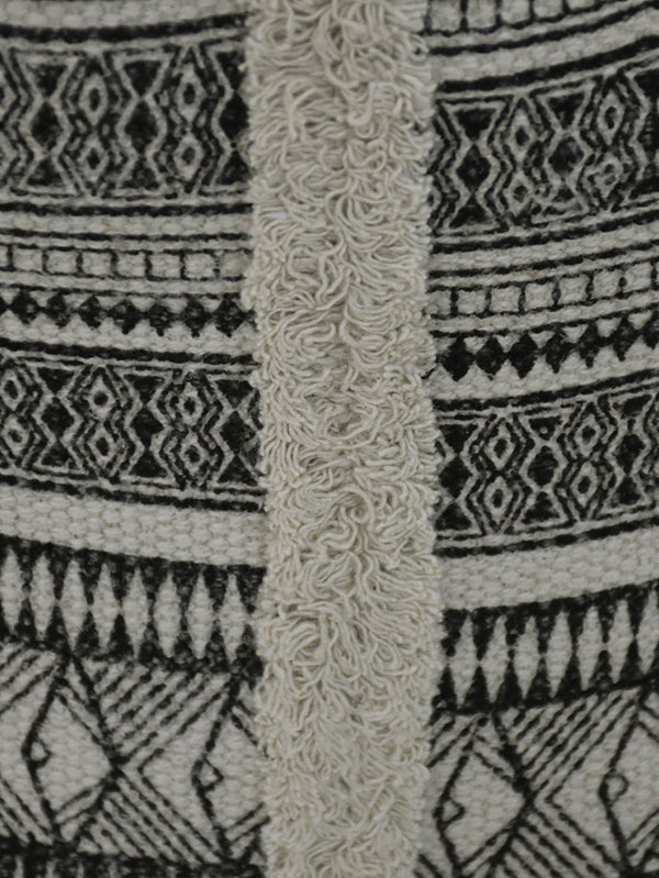 Boho Chic Jute Pouf