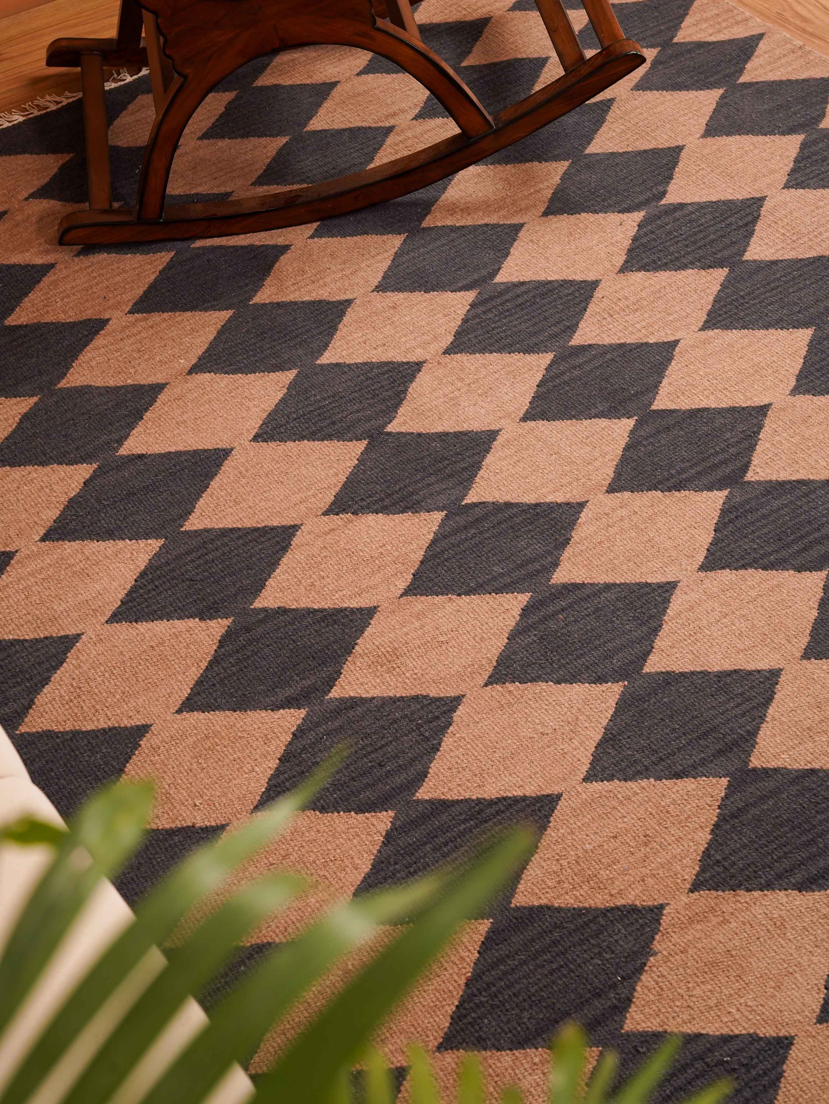 Sandstone Flat Weave Kilim Wool Rug