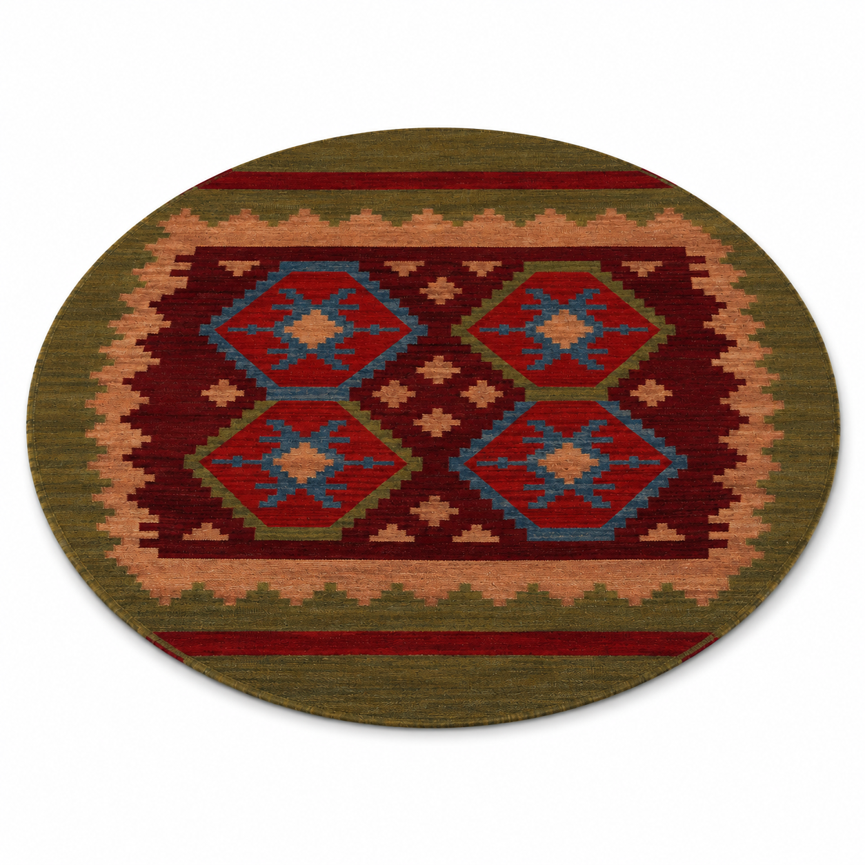 Viraasat Flat Weave Kilim Wool Rug