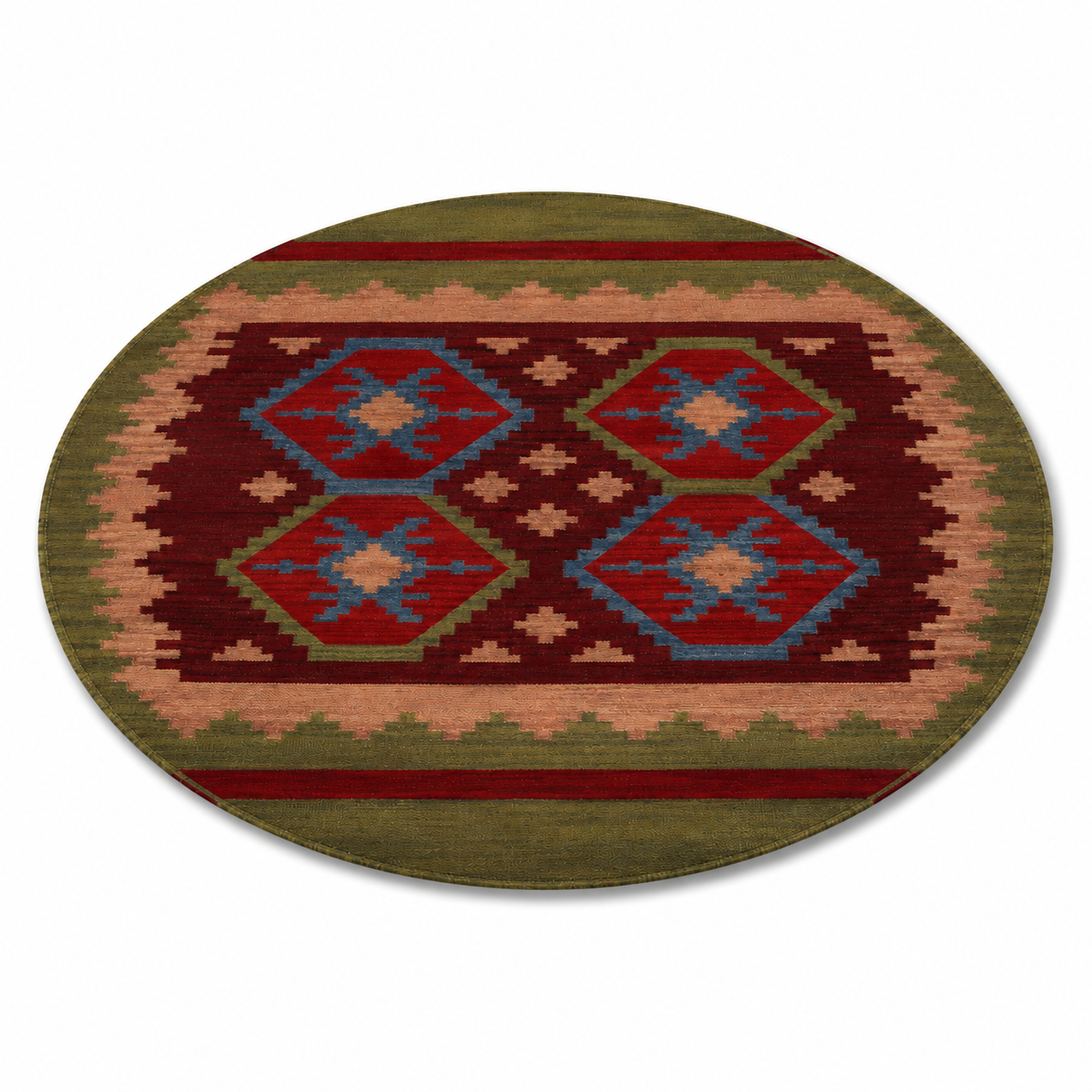 Viraasat Flat Weave Kilim Wool Rug