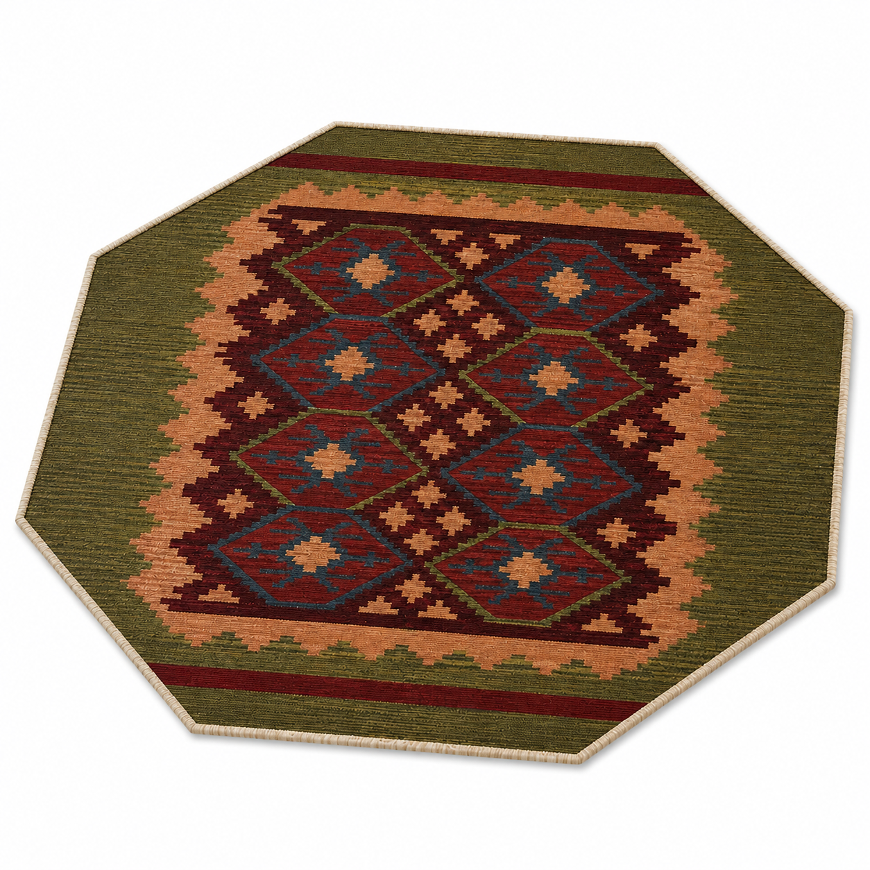 Viraasat Flat Weave Kilim Wool Rug
