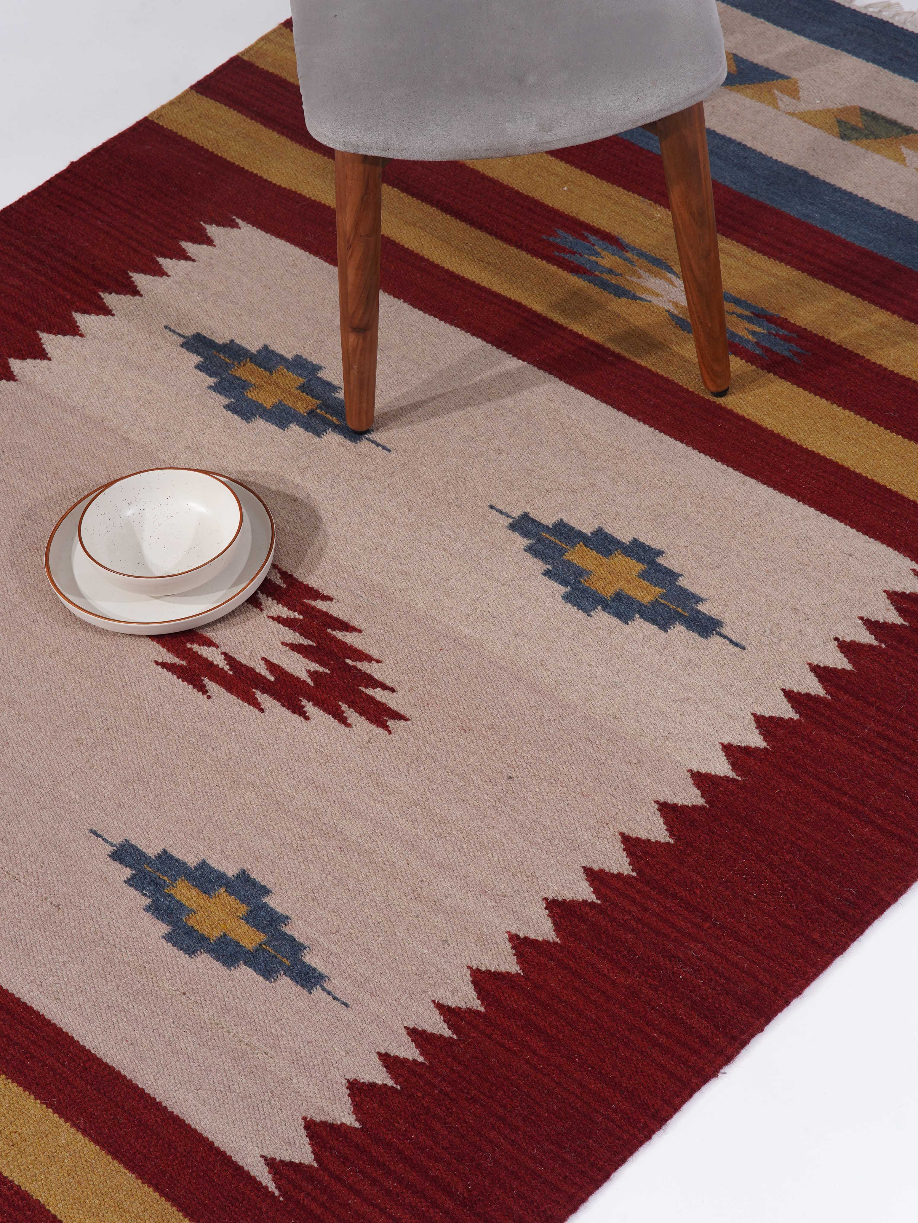 Sundar Flat Weave Kilim Wool Rug
