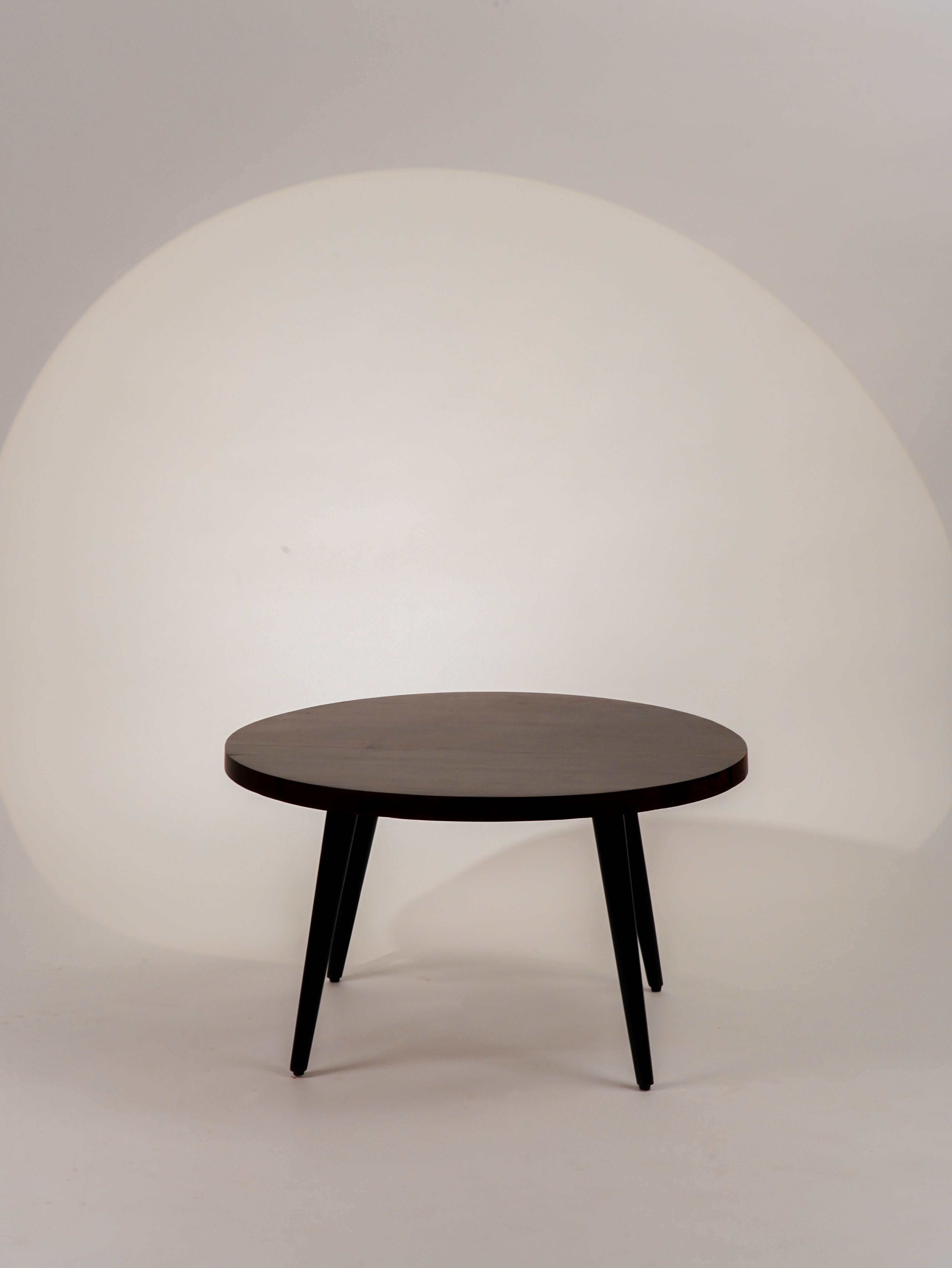 Magnolia Solid Wood Round Coffee Table (32") - Walnut