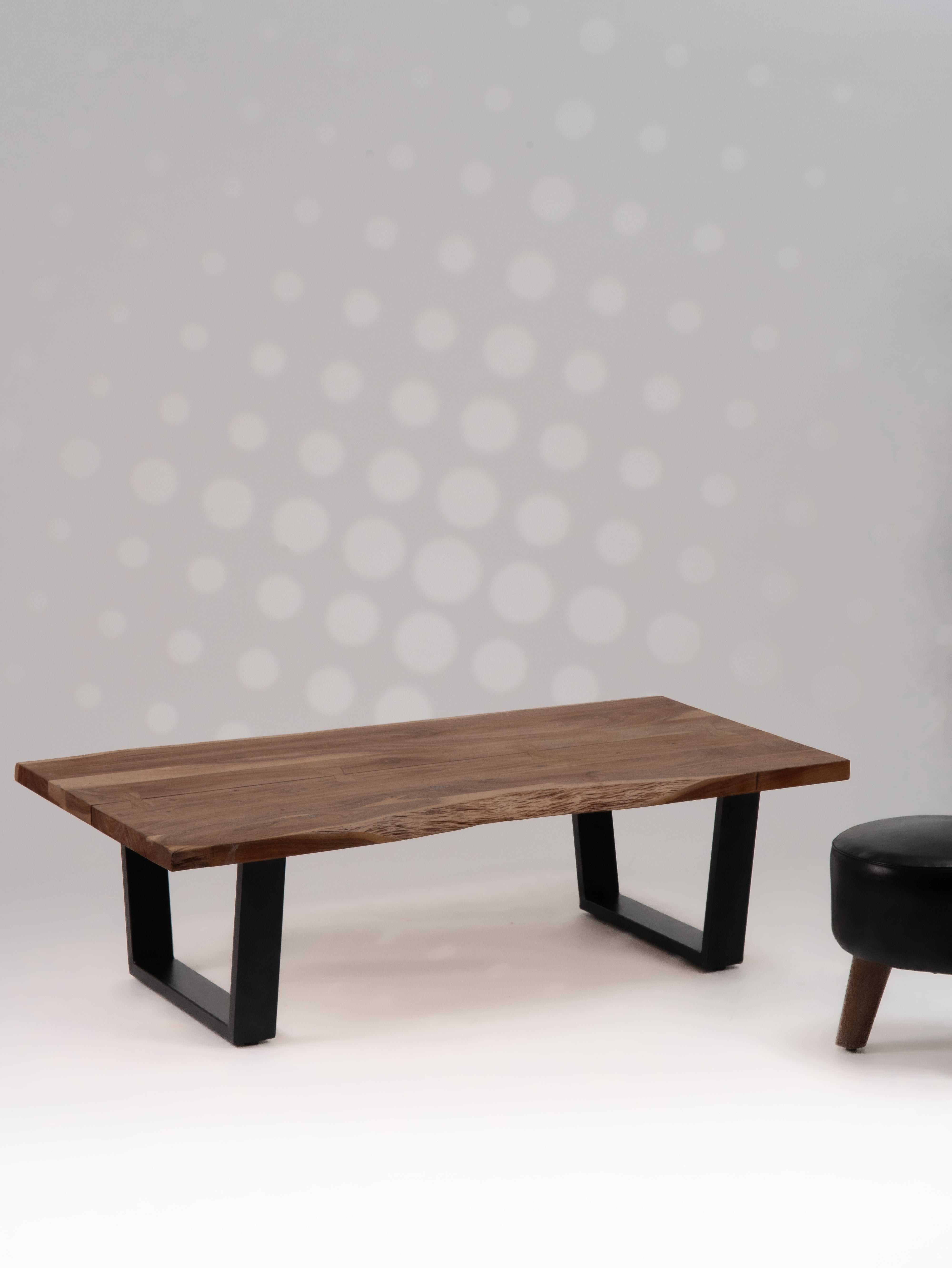 Elm Live Edged Coffee Table (50") - Natural