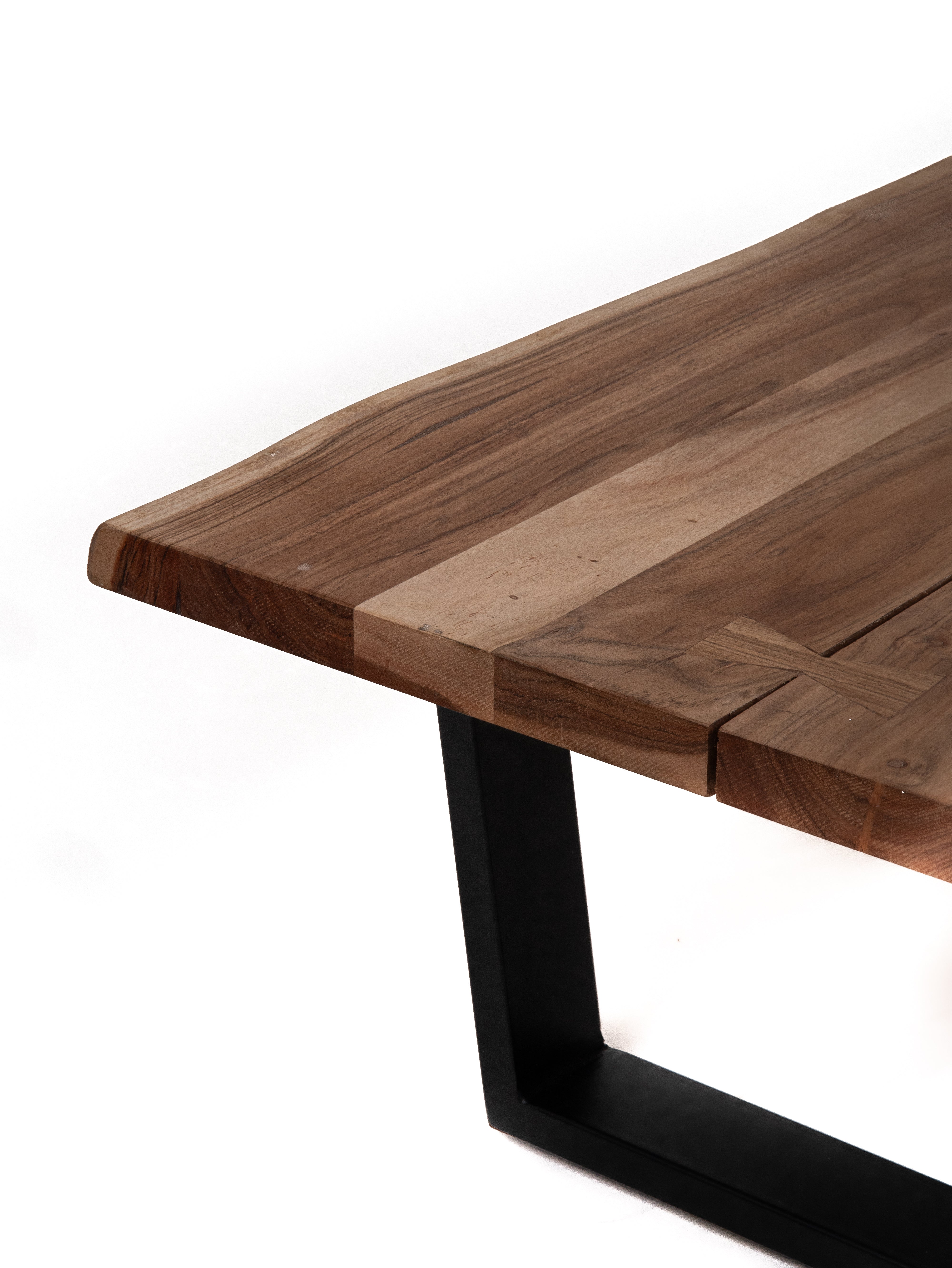 Elm Live Edged Coffee Table (50") - Natural