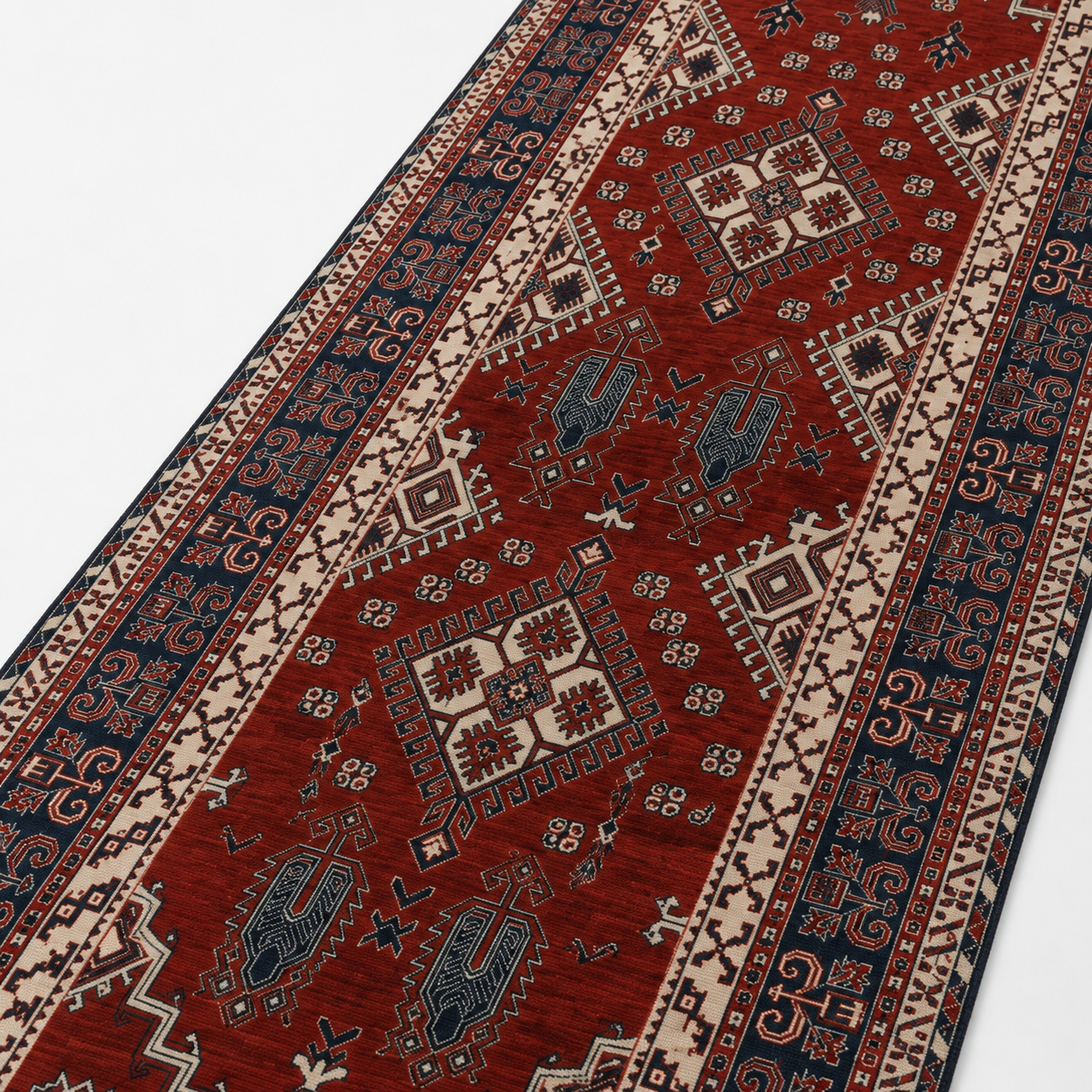 Kazak Ember Hand Knotted Wool Area Rug