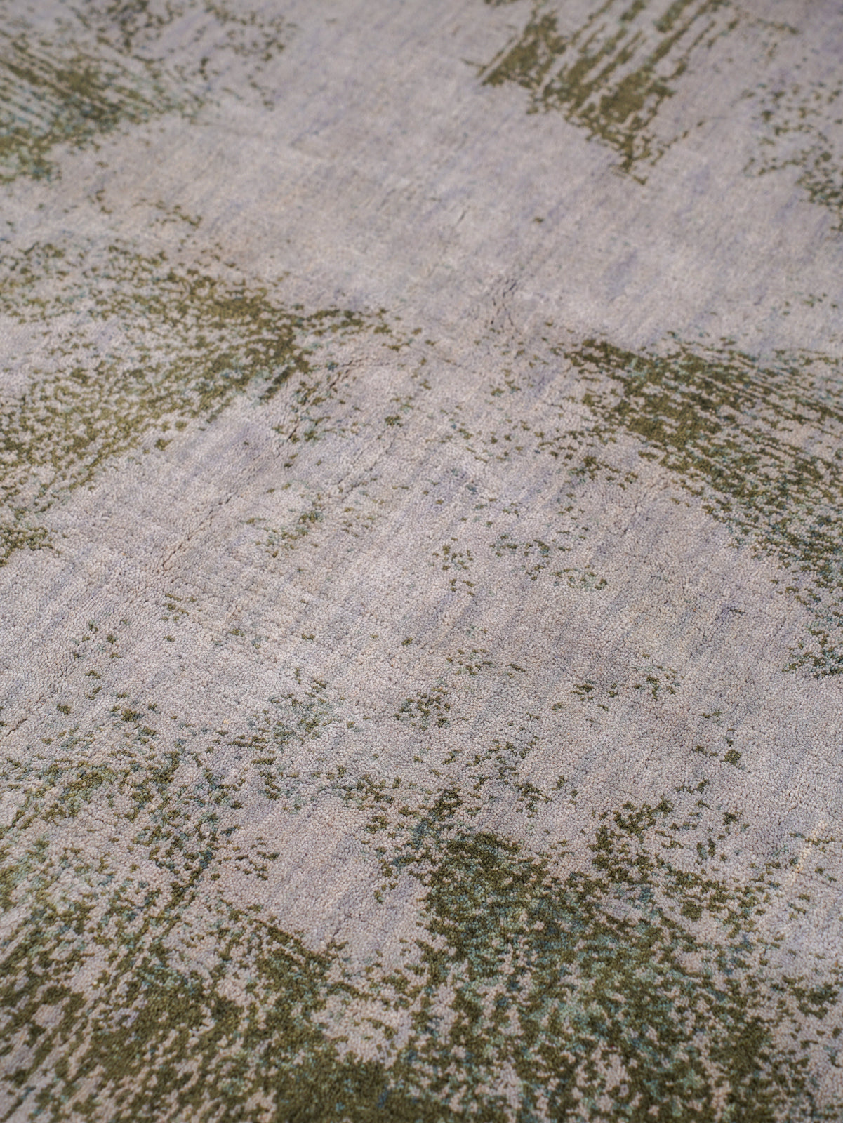 Sahaj Hand Knotted Wool Abstract Area Rug