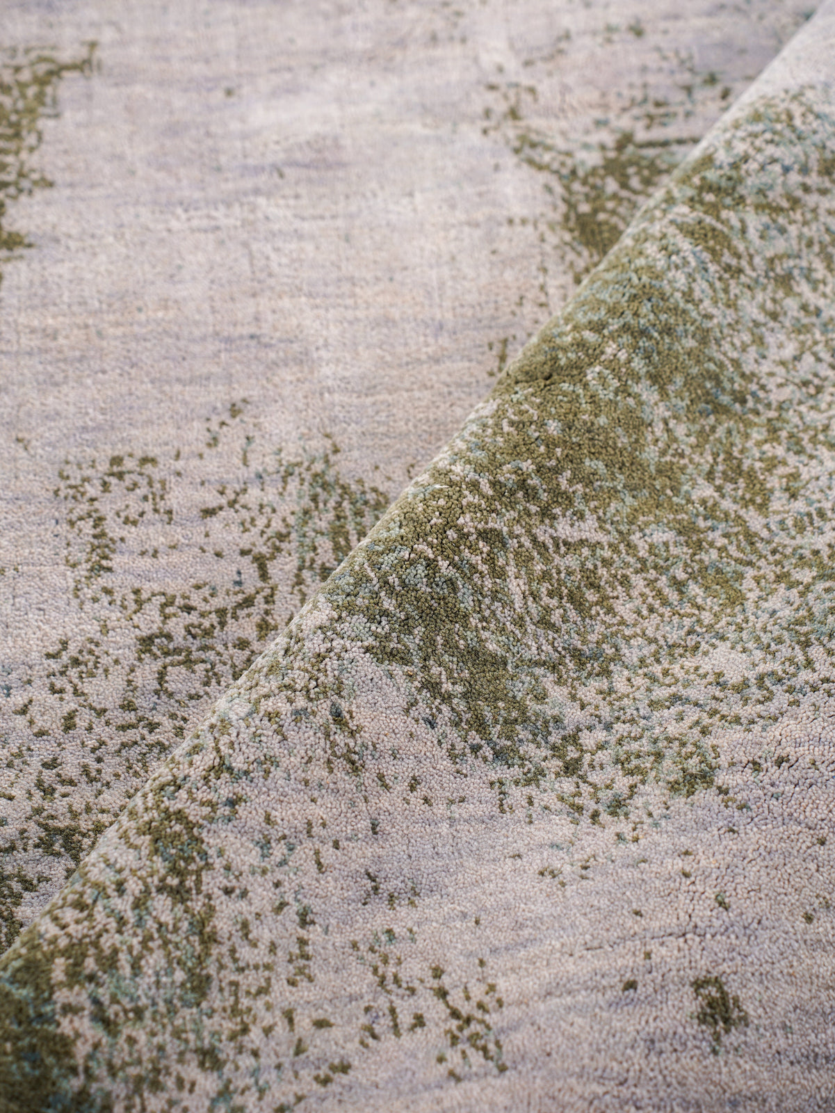 Sahaj Hand Knotted Wool Abstract Area Rug