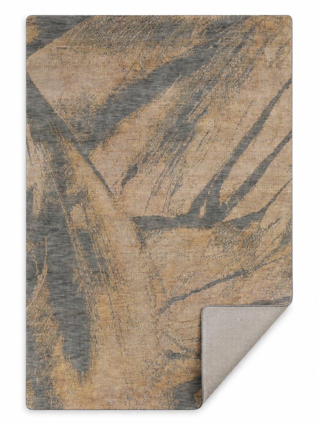 Ash & Sand Hand Knotted Abstract Grey Area Rug