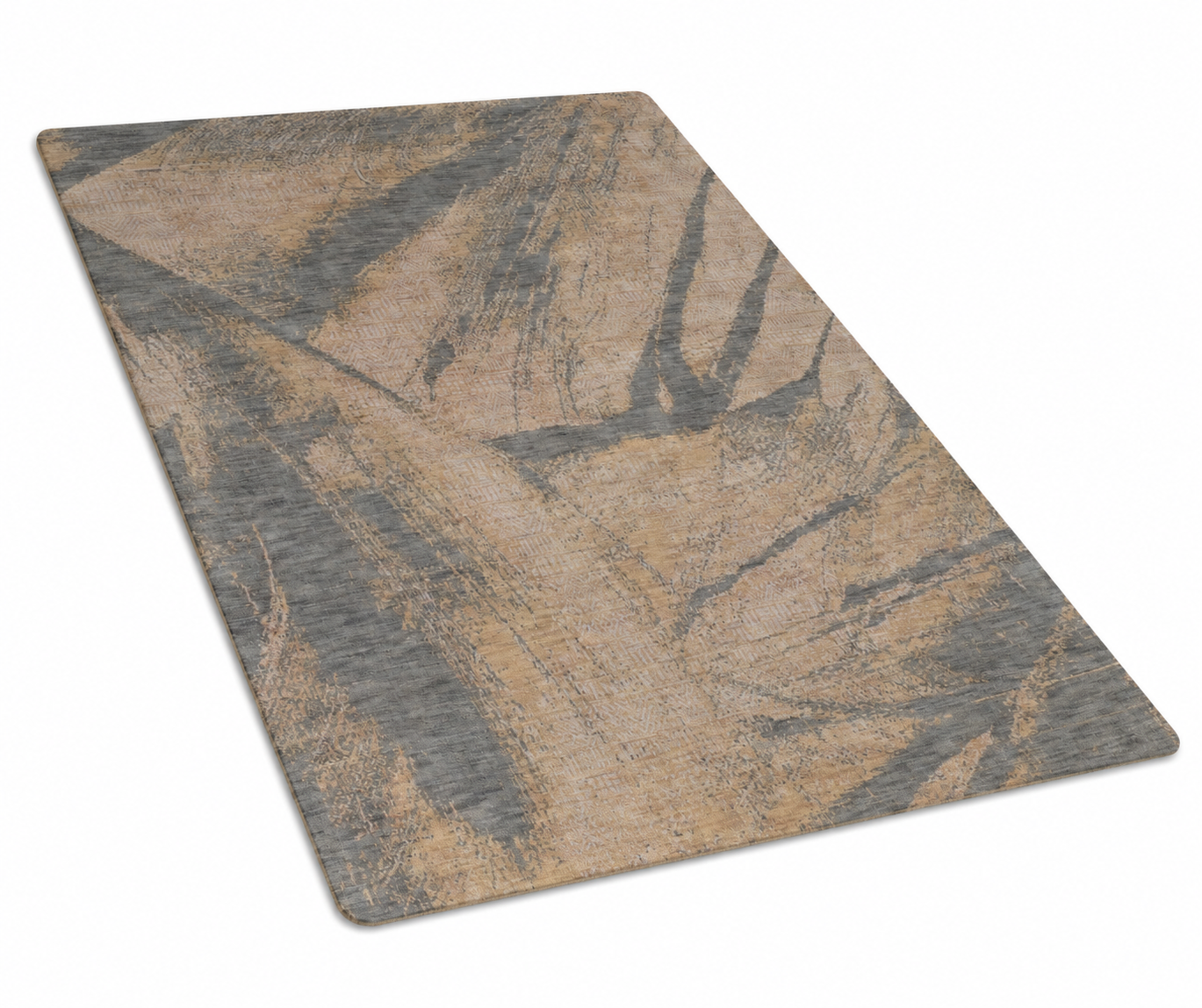 Ash & Sand Hand Knotted Abstract Grey Area Rug