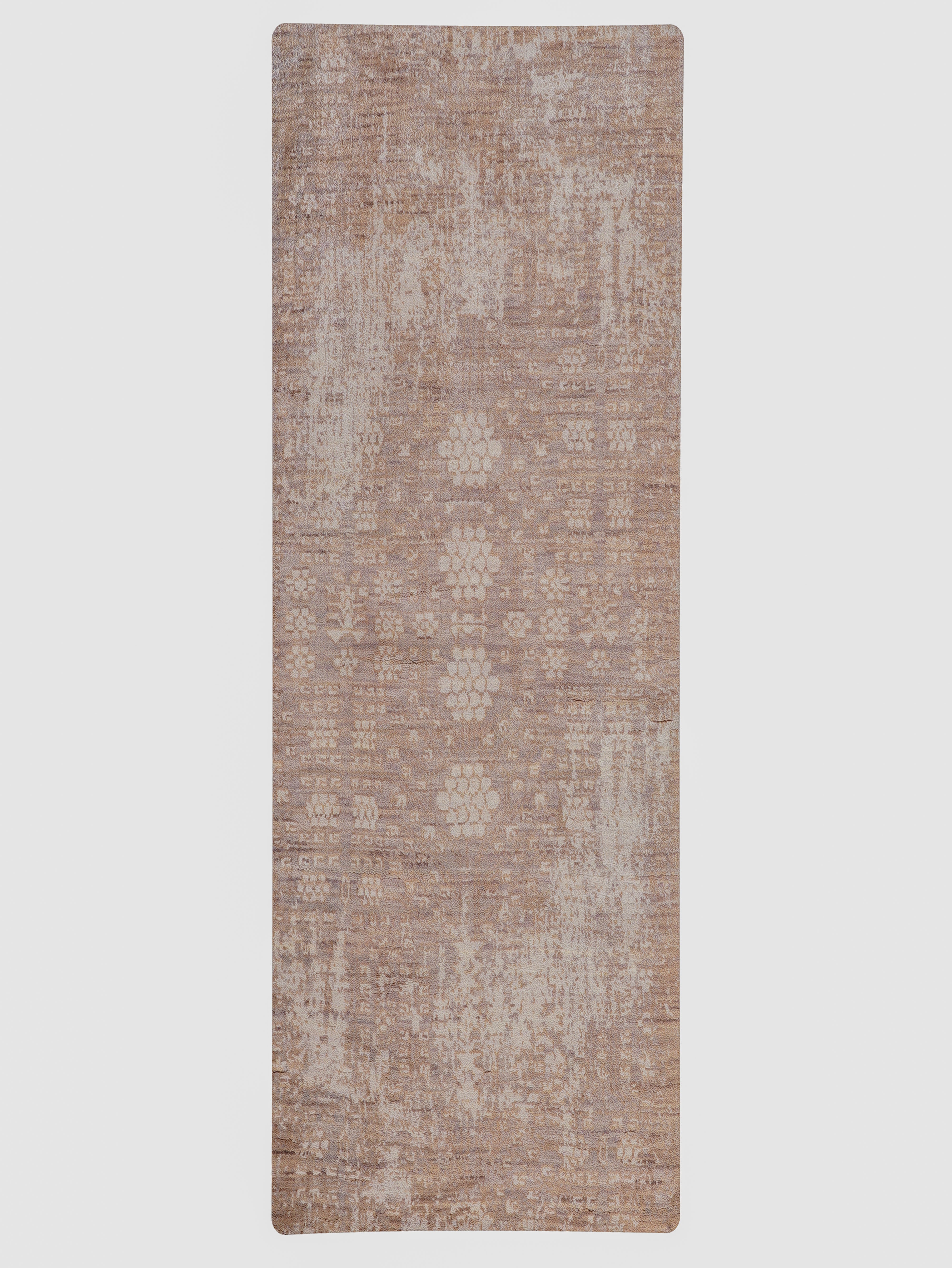 Ivory & Gold Vintage-Style Hand Knotted Rug