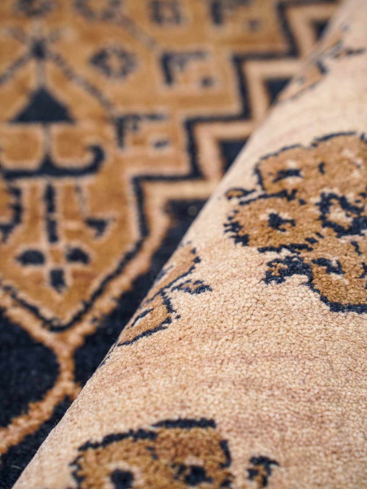 Indigo Wayfarer Hand Knotted Wool Area Rug