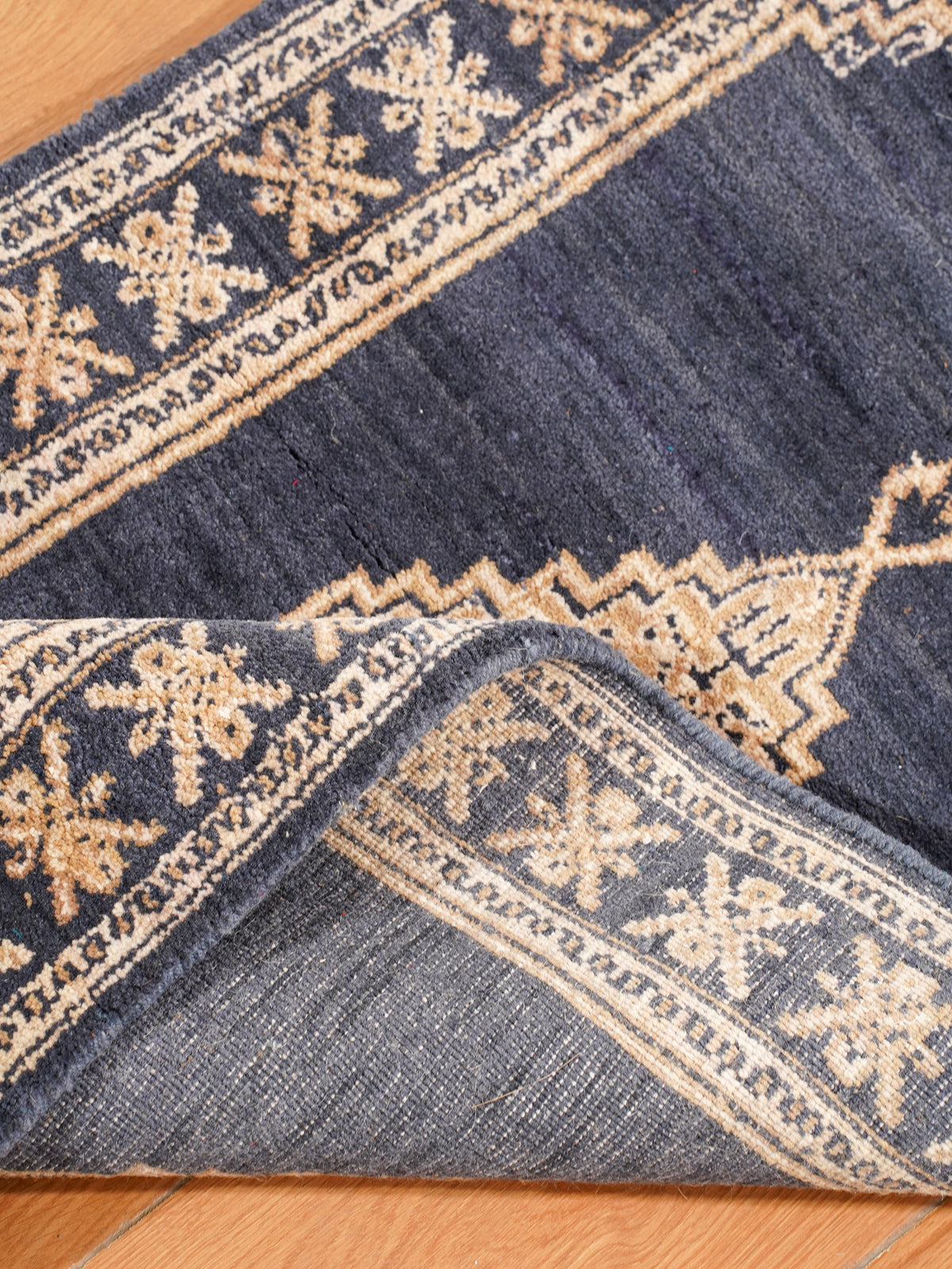 Indigo Wayfarer Hand Knotted Wool Area Rug