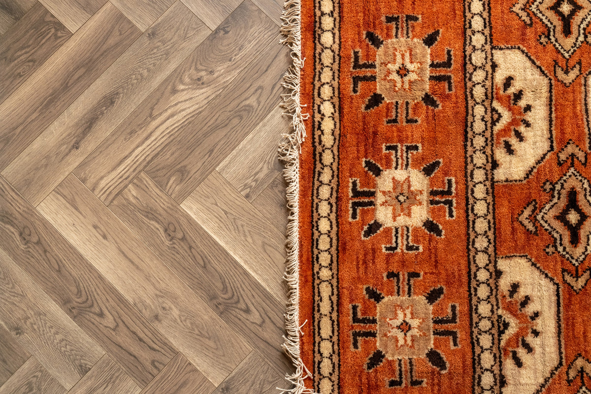 Hand-Knotted Heritage Medallion Wool Rug