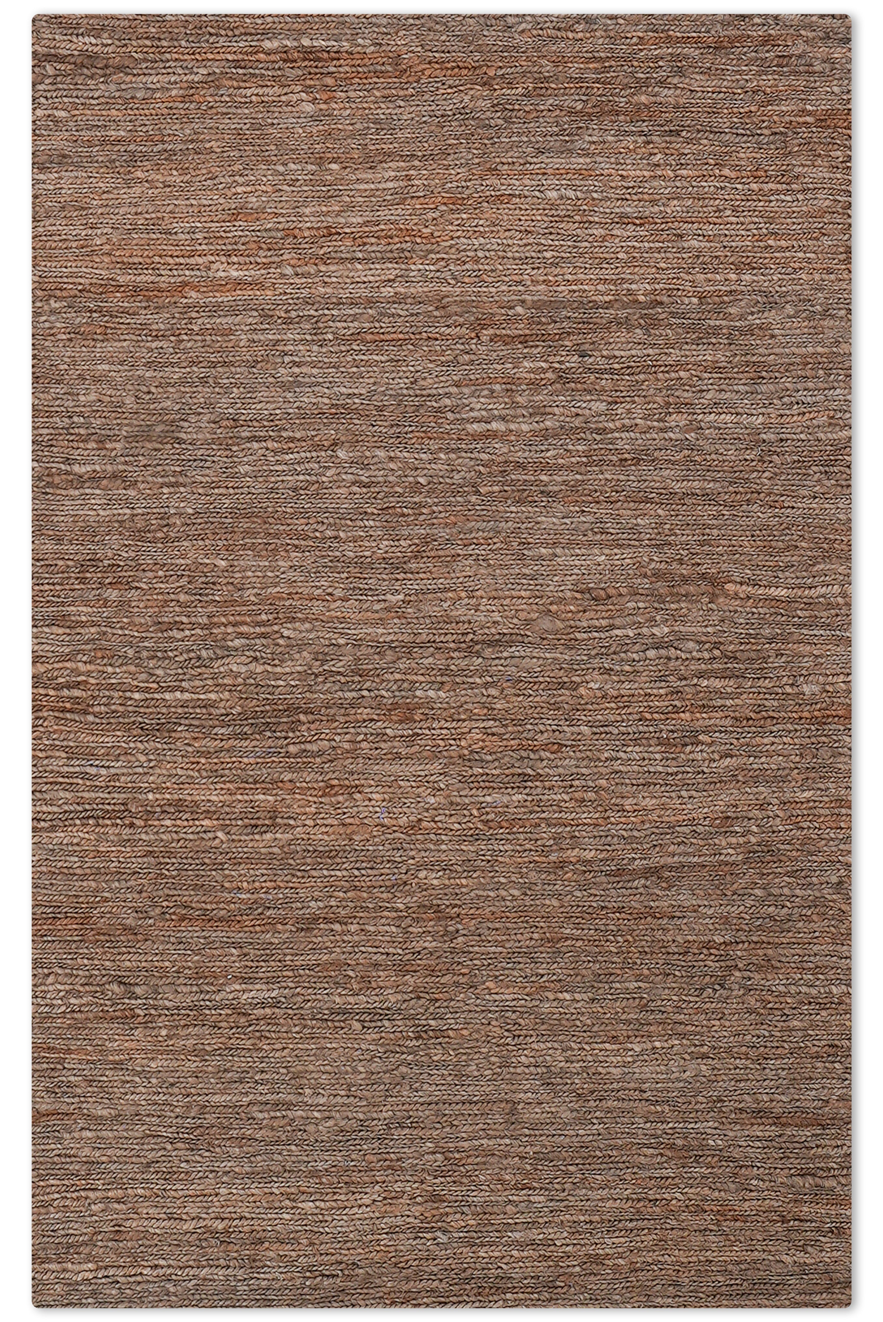 Light Brown Hand Knotted Sumak Jute Rug