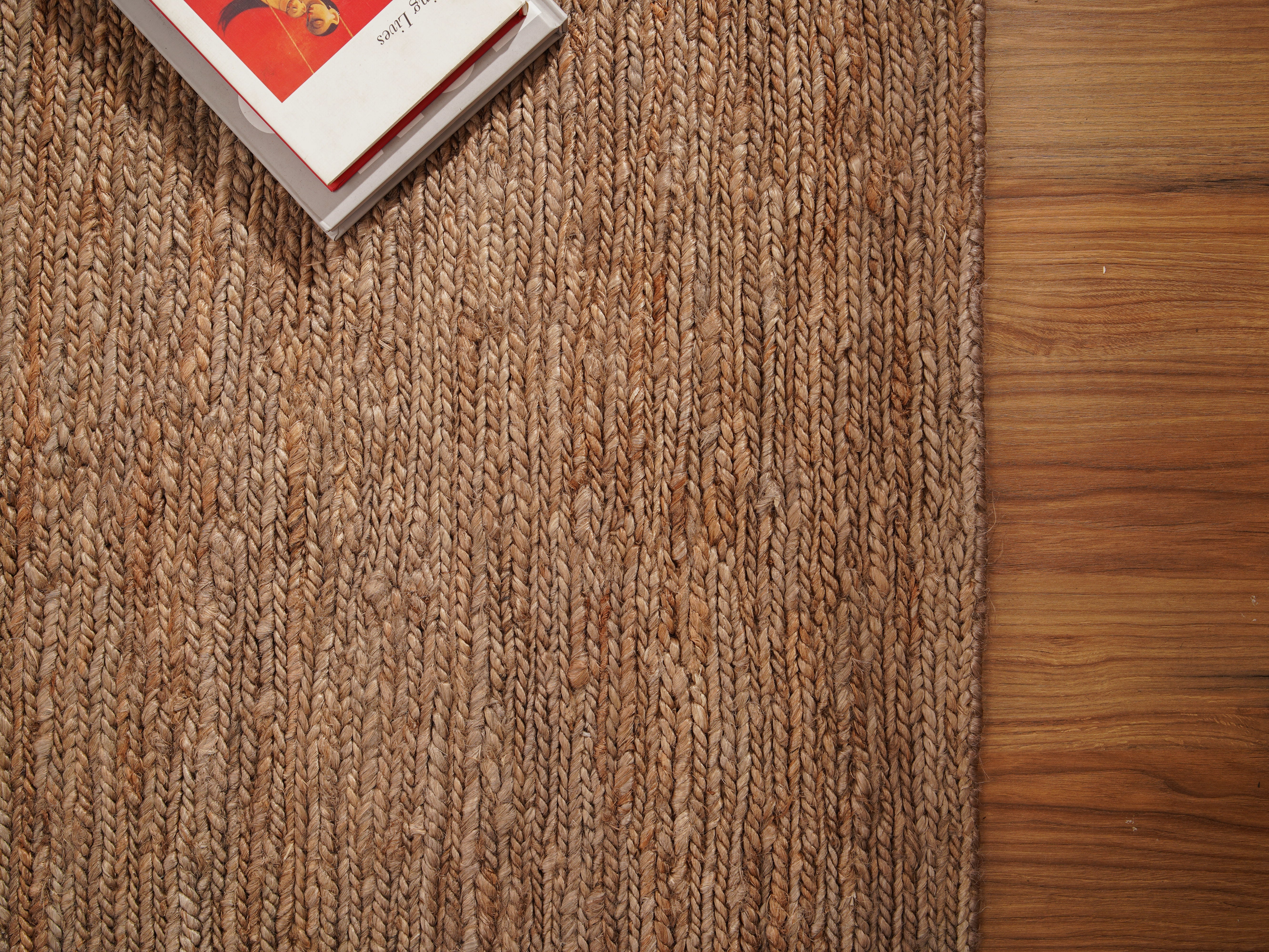 Light Brown Hand Knotted Sumak Jute Rug