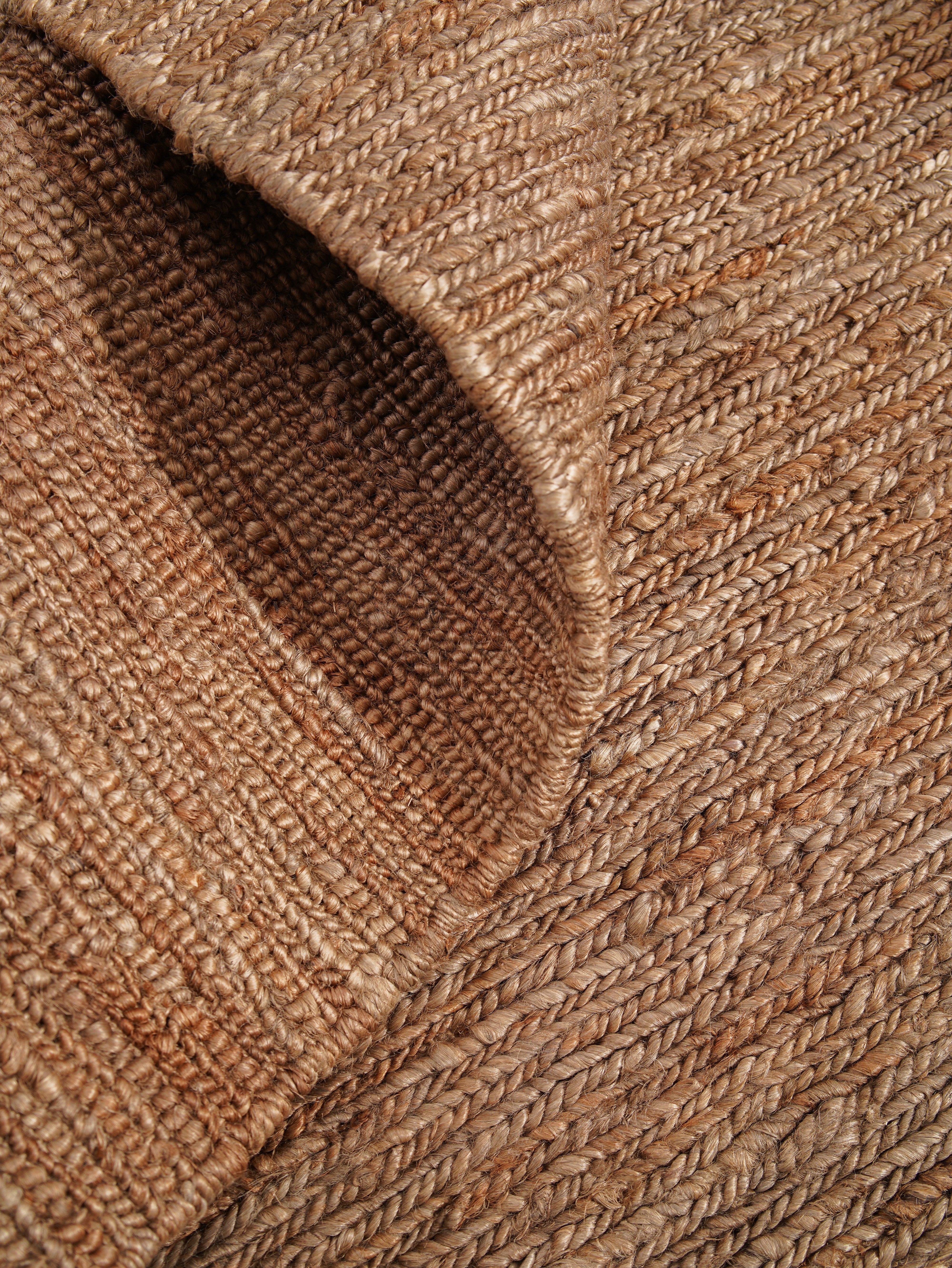 Light Brown Hand Knotted Sumak Jute Rug