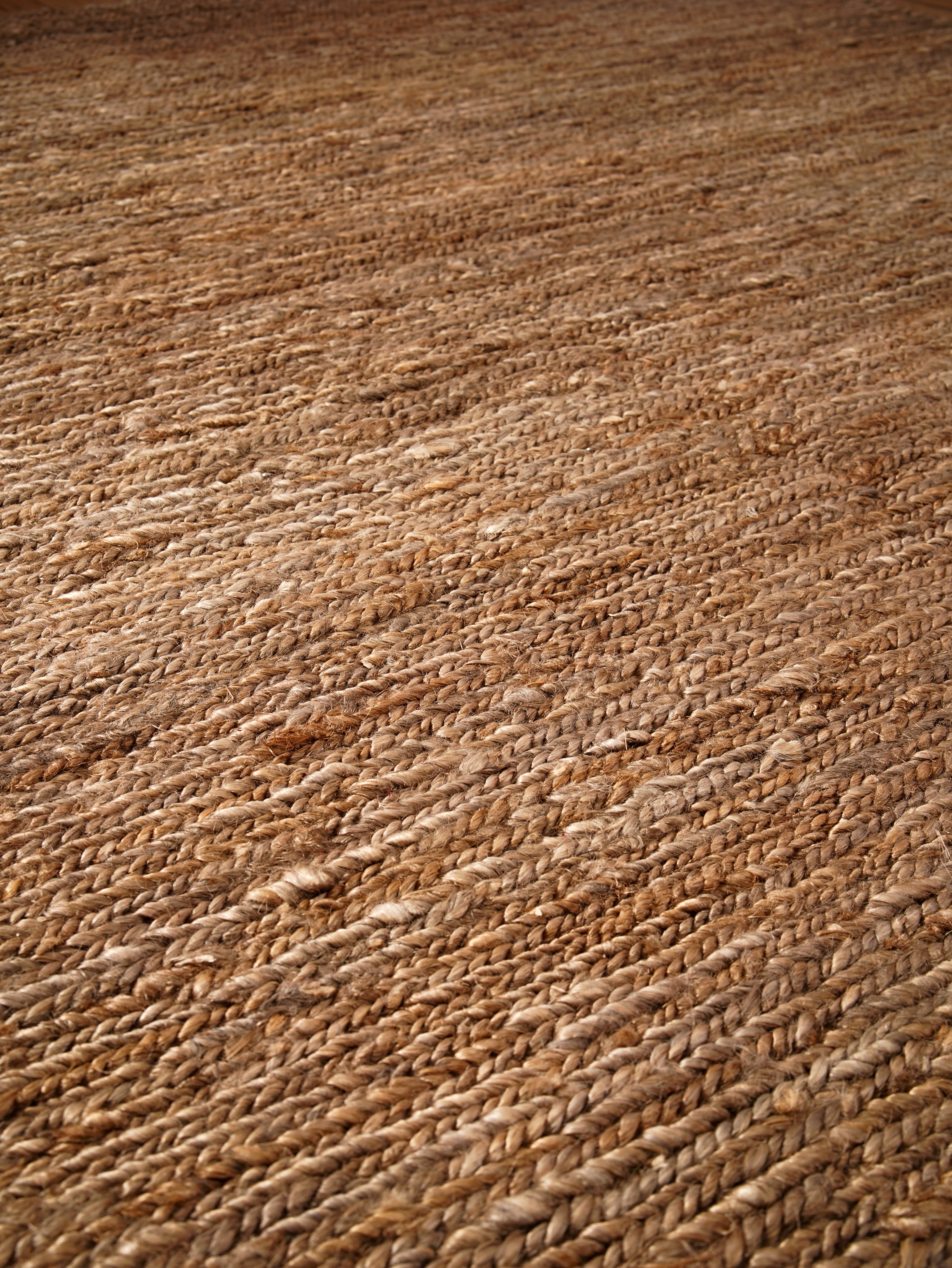 Light Brown Hand Knotted Sumak Jute Rug