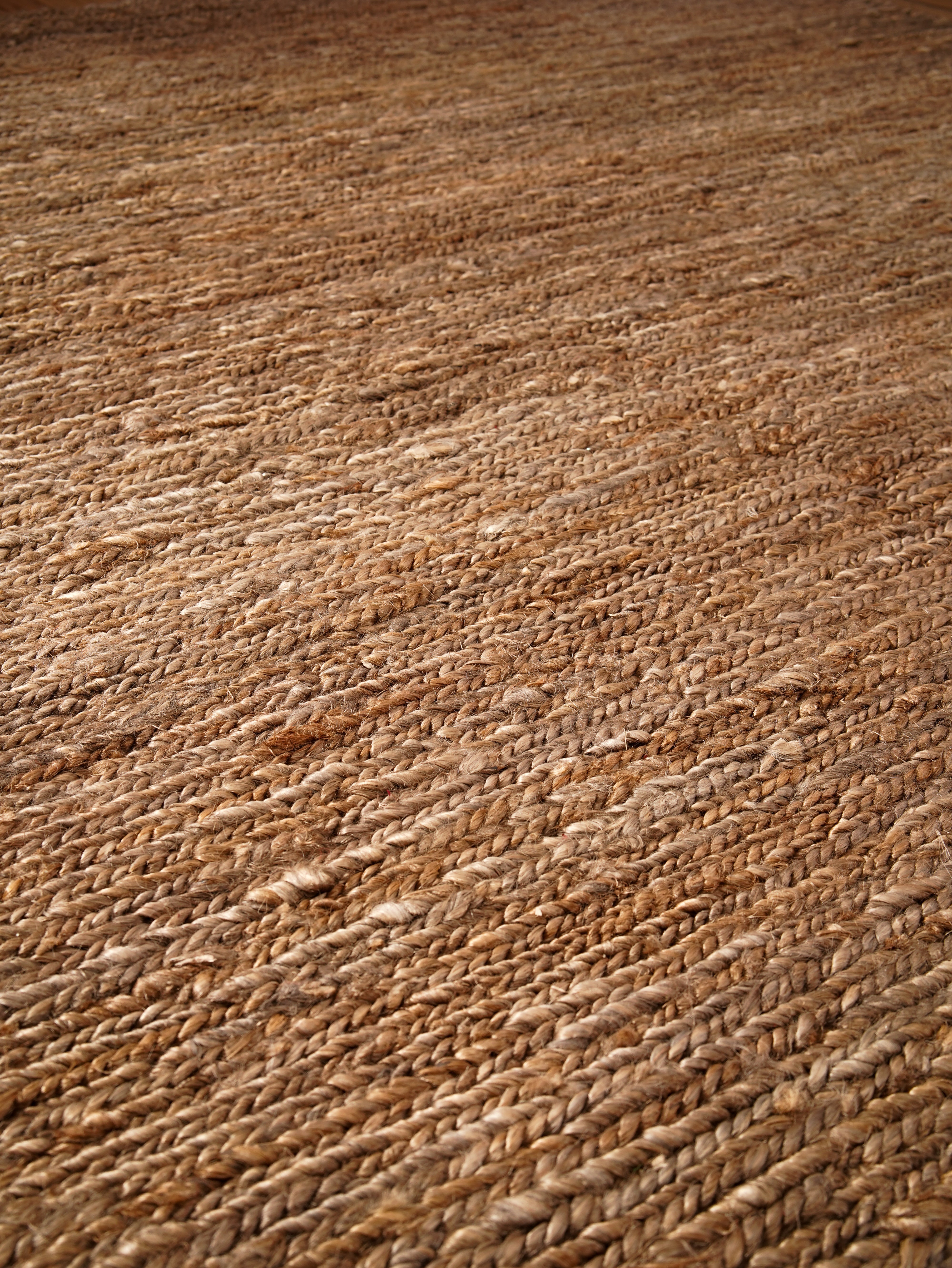 Light Brown Hand Knotted Sumak Jute Rug