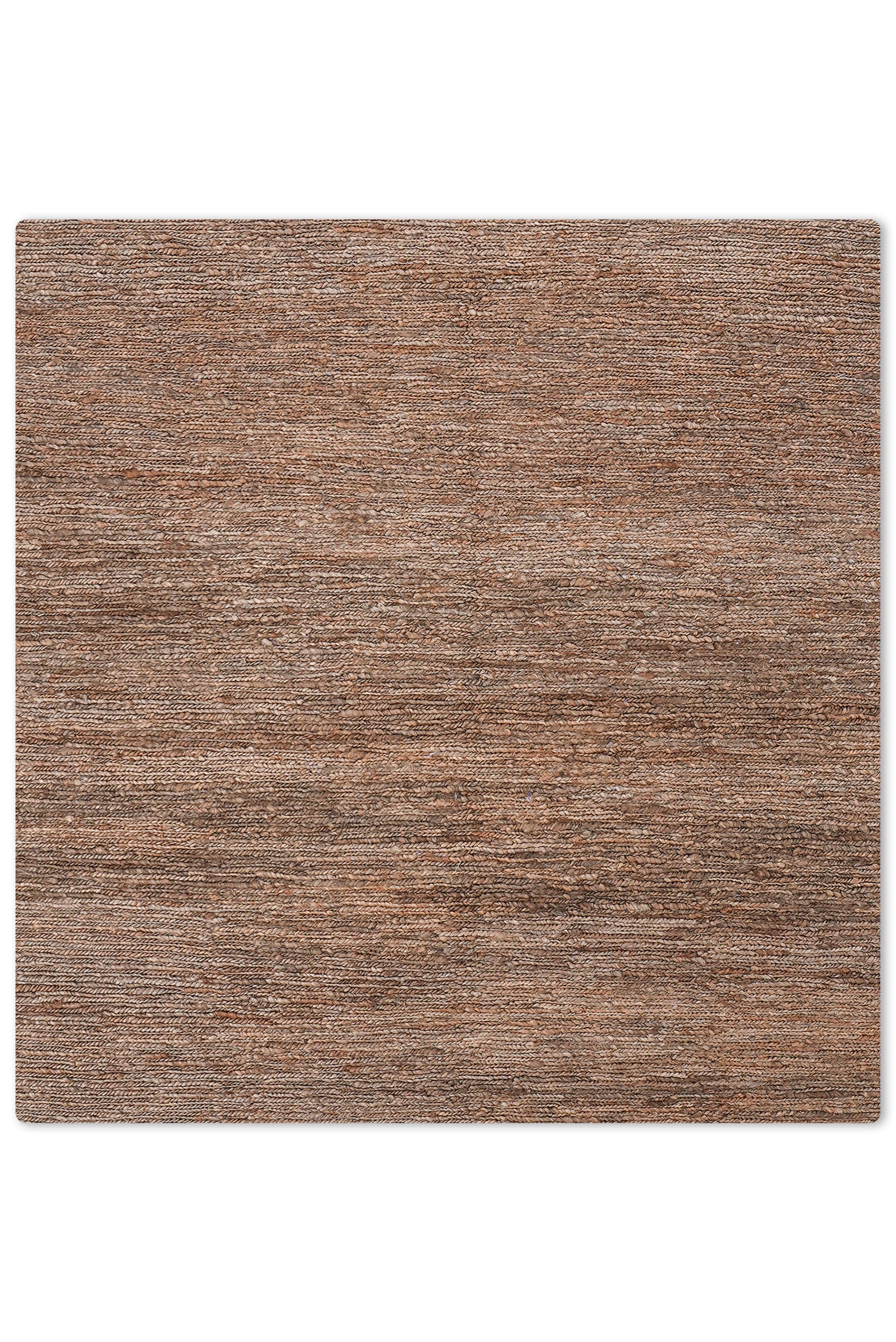 Light Brown Hand Knotted Sumak Jute Rug