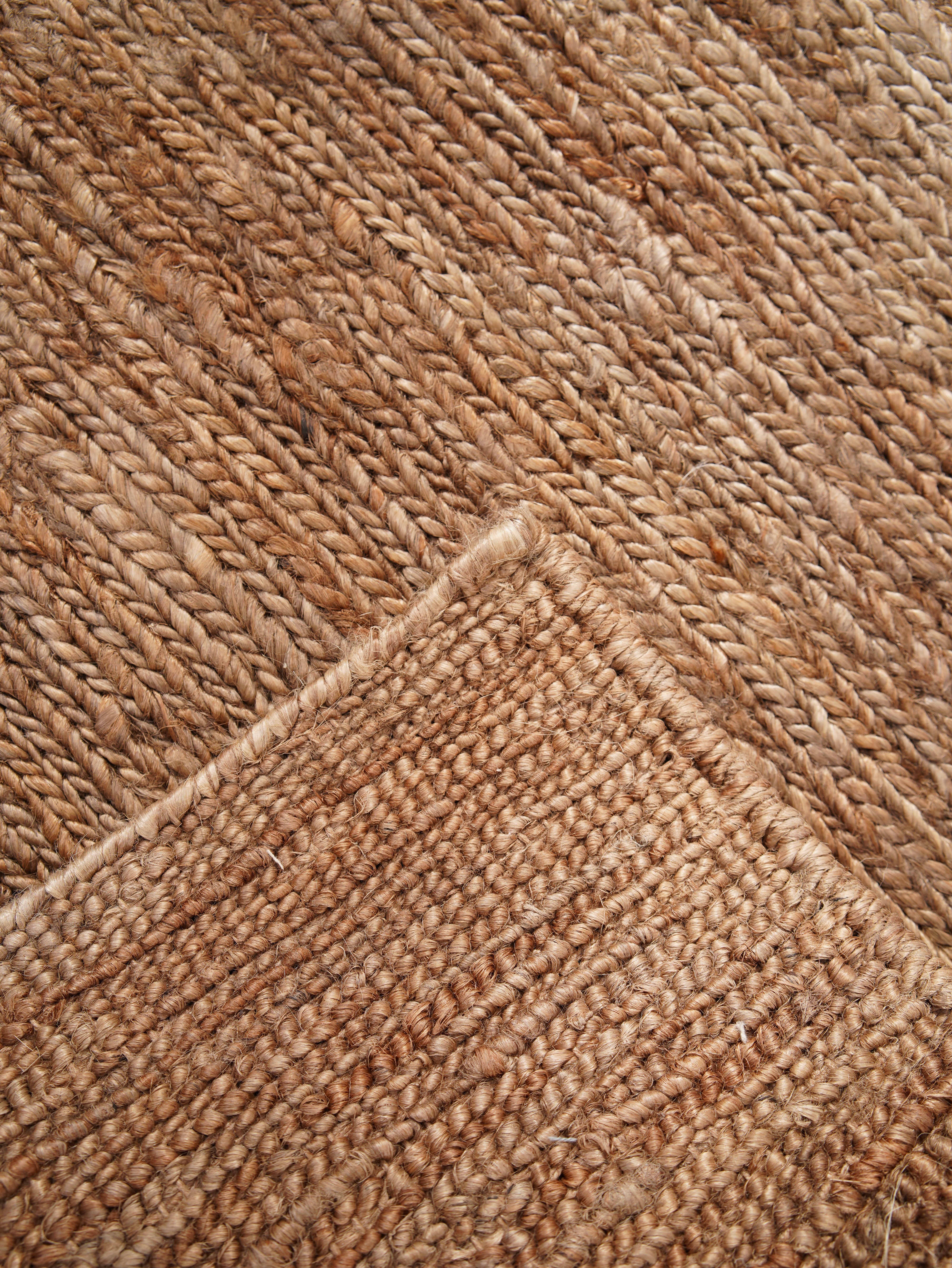 Light Brown Hand Knotted Sumak Jute Rug