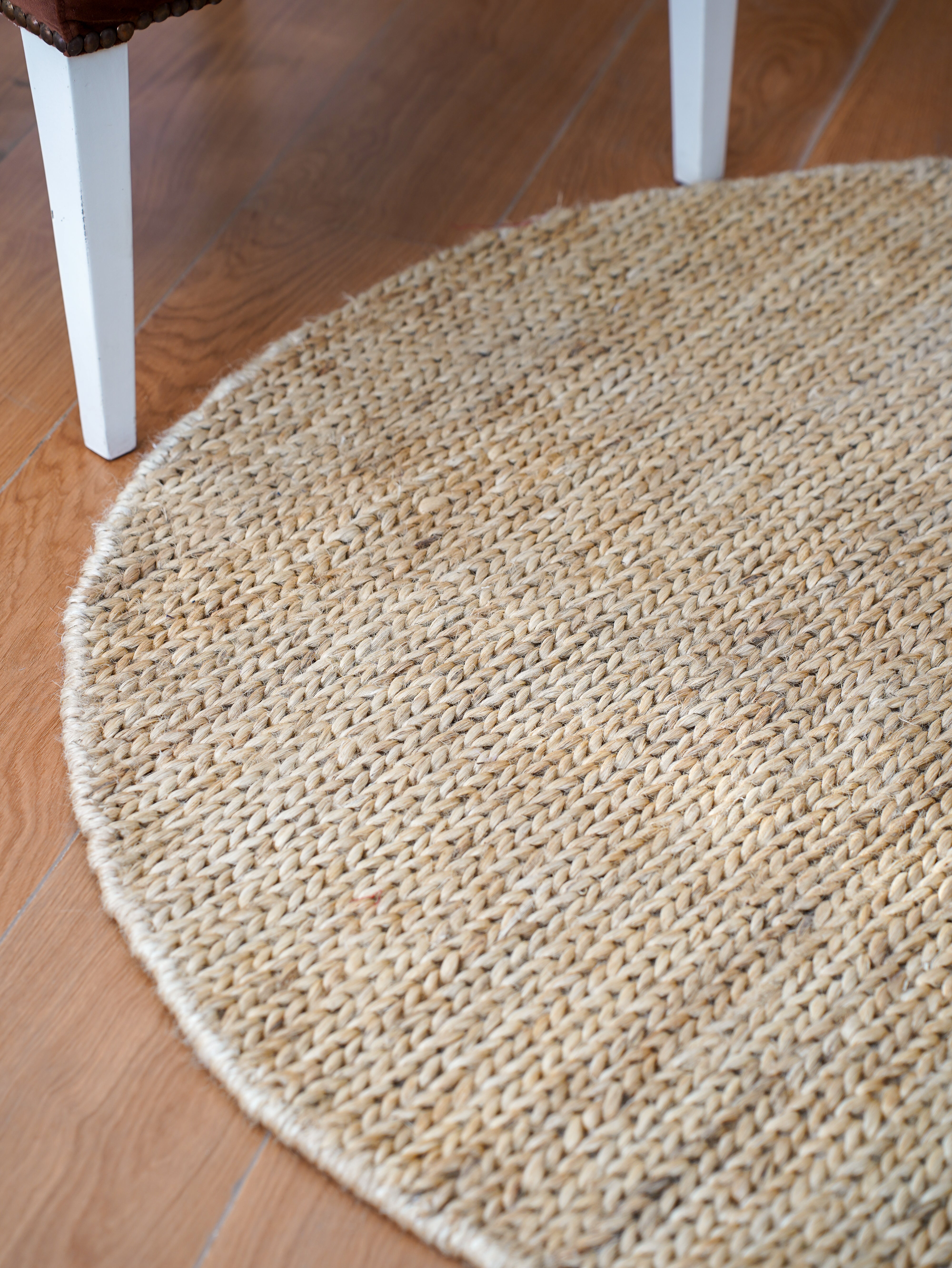 Camel Hand Knotted Sumak Jute Rug