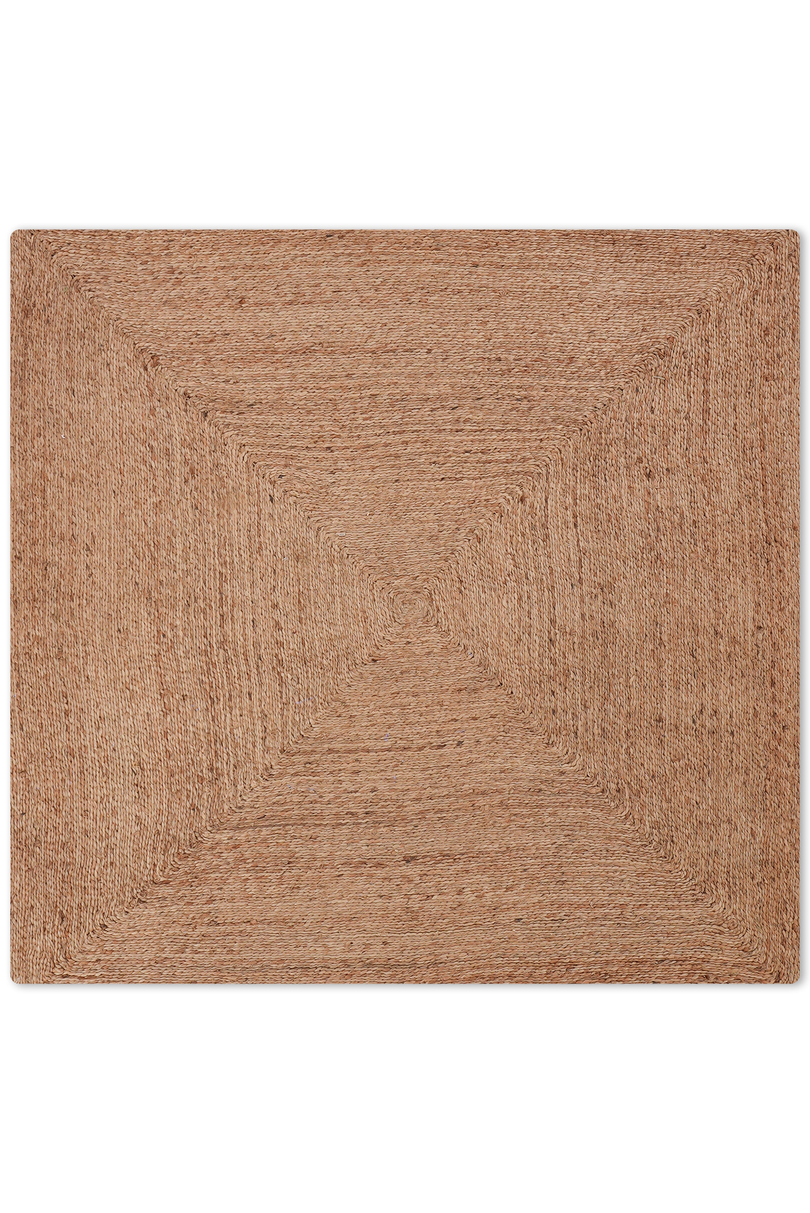 Pyramid Hand Woven Washable Jute Rug