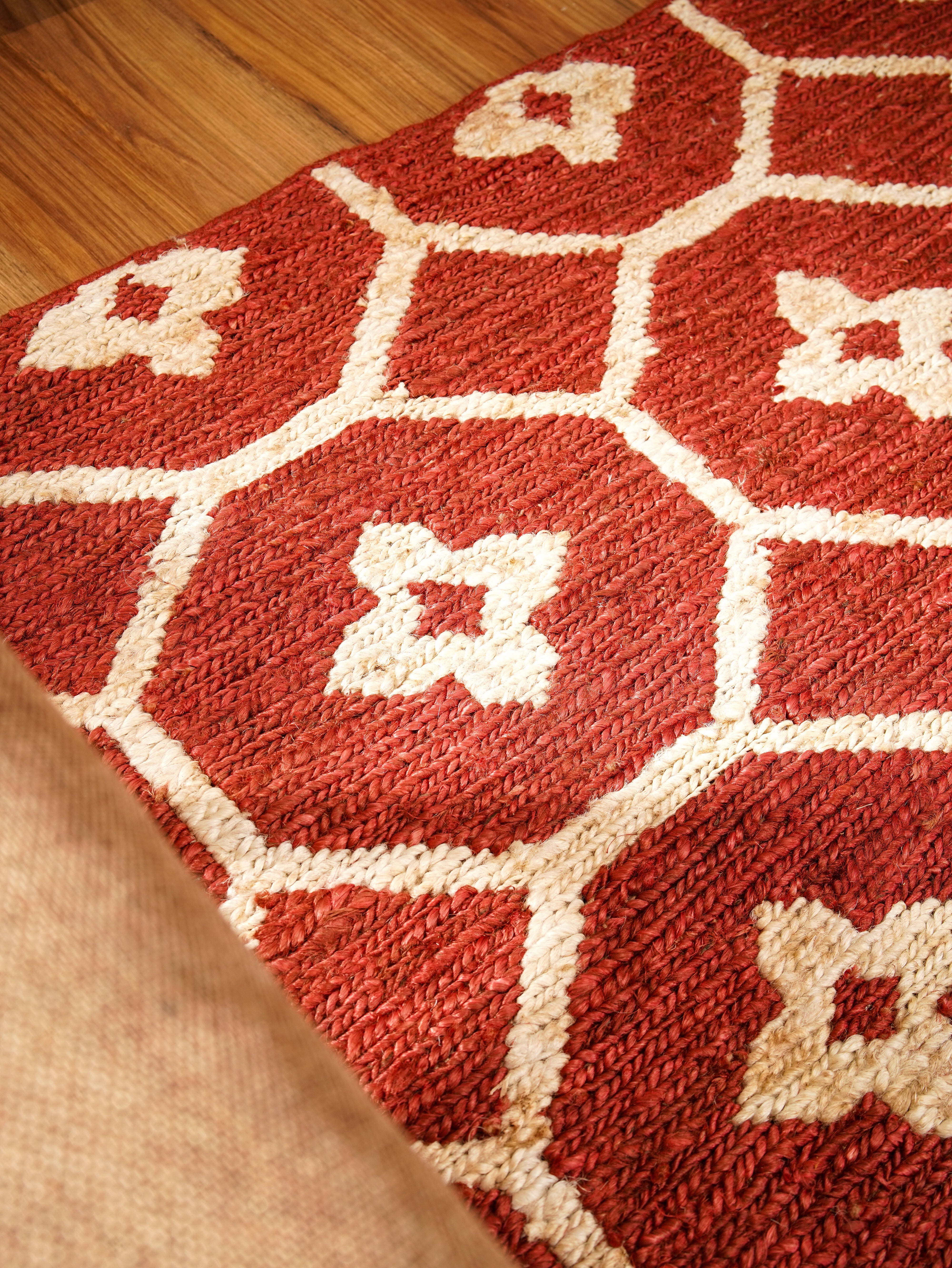 Gemstone Hand Knotted Sumak Jute Rug