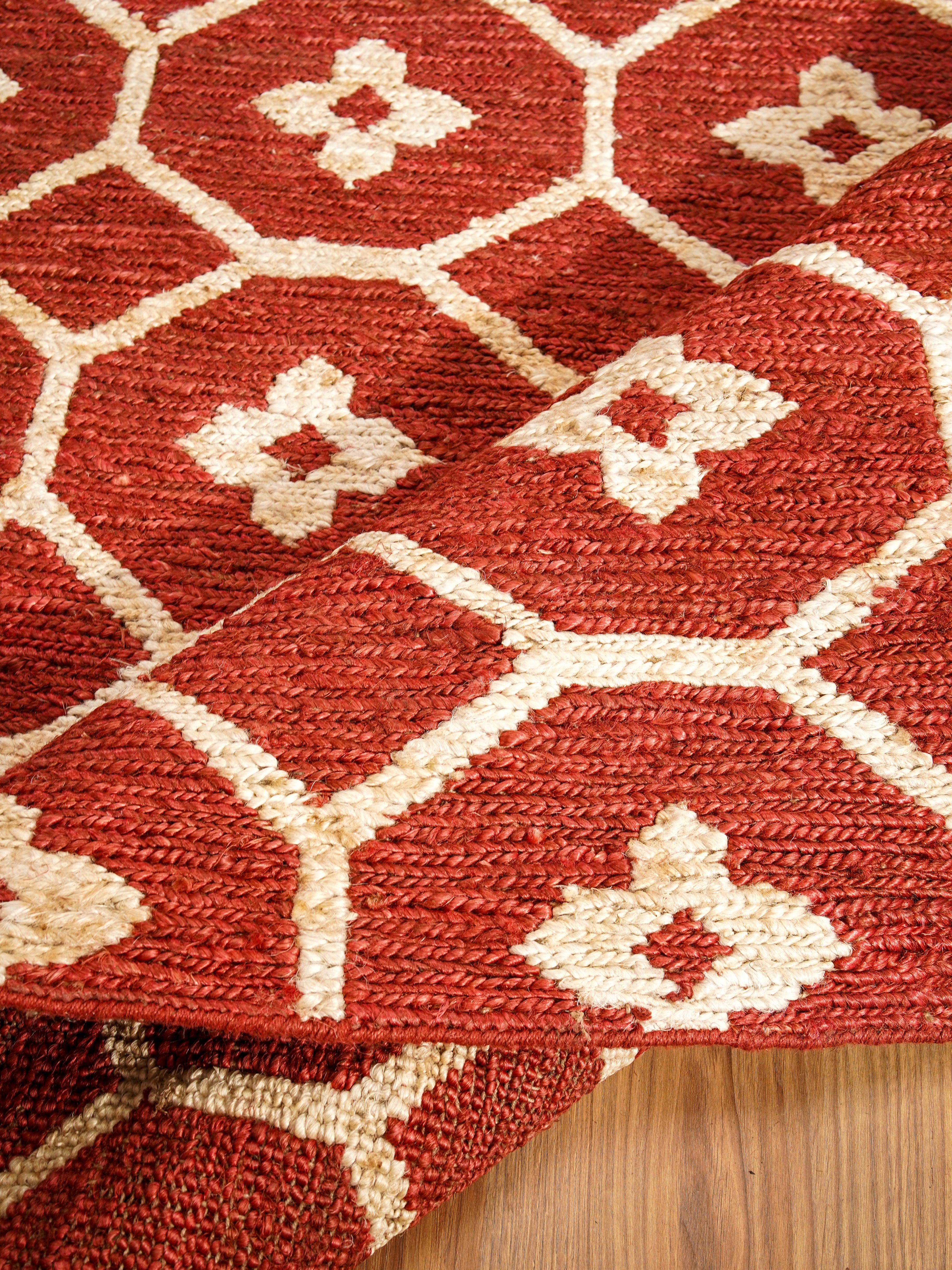 Gemstone Hand Knotted Sumak Jute Rug