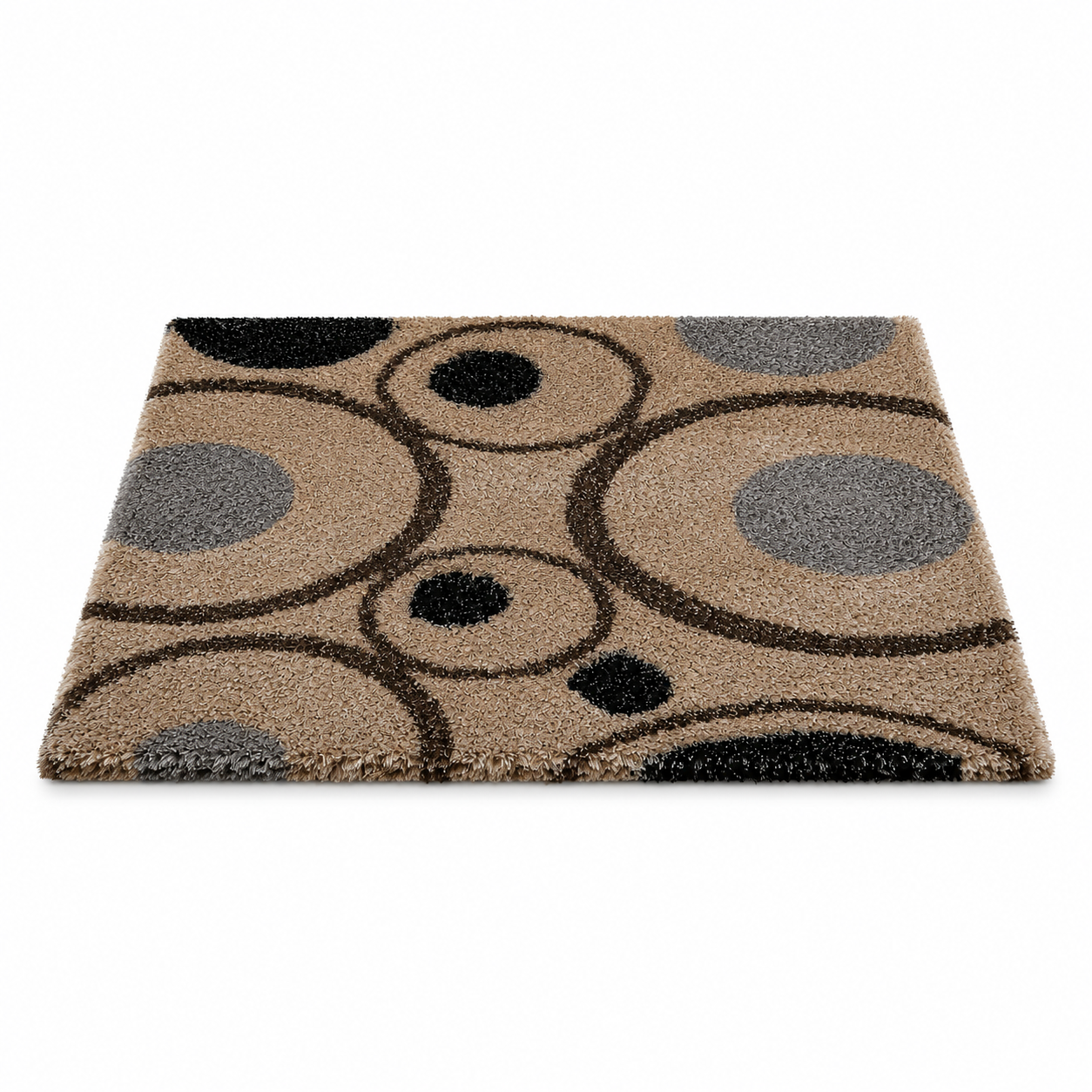 Harit Hand Tufted Shag Polyester Area Rug