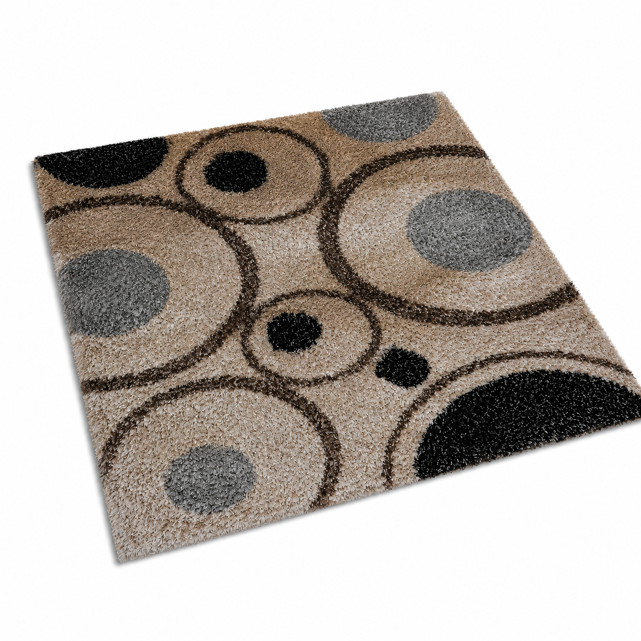 Harit Hand Tufted Shag Polyester Area Rug