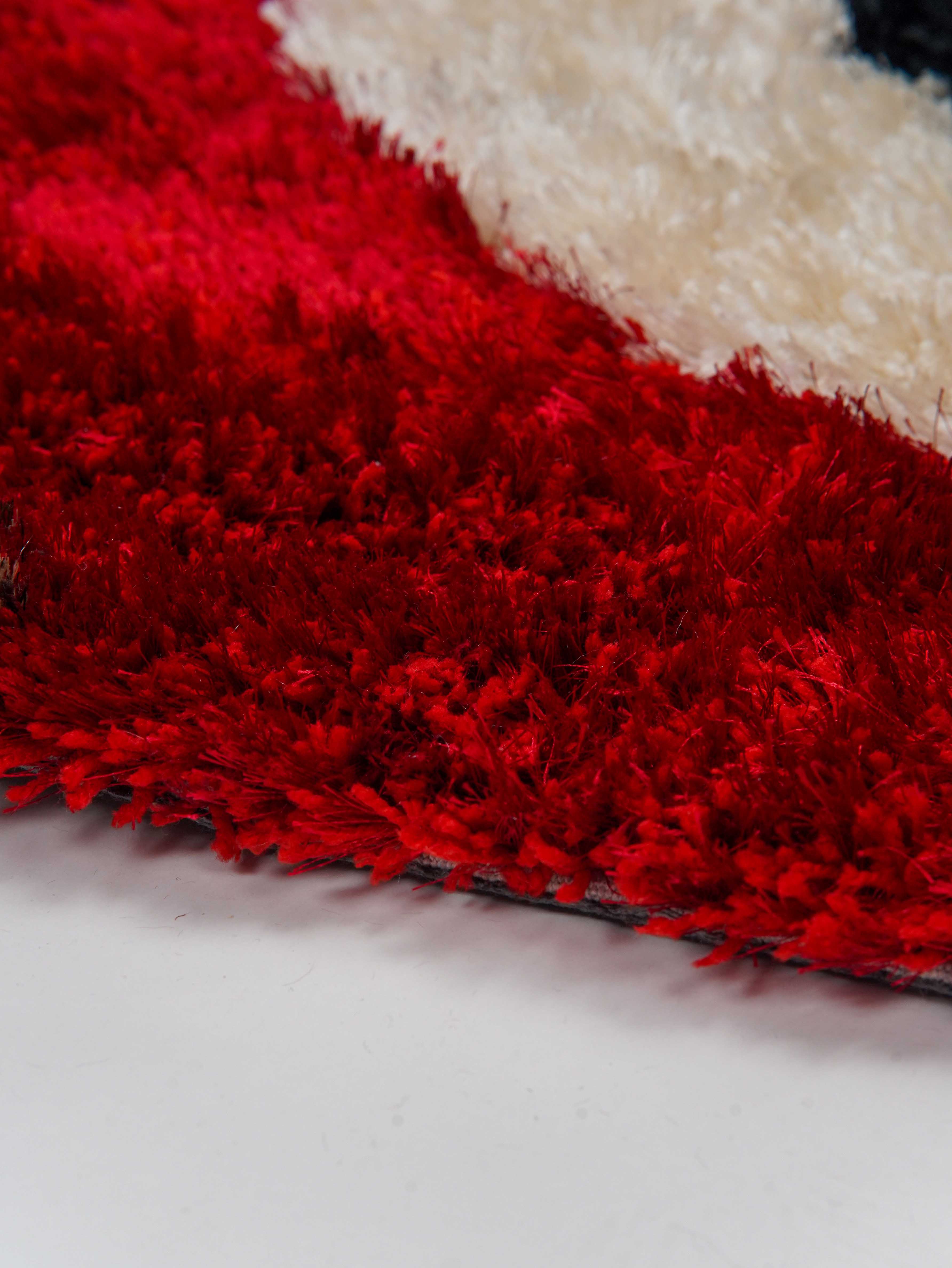 Swirl Hand Tufted Shag Polyester Rug