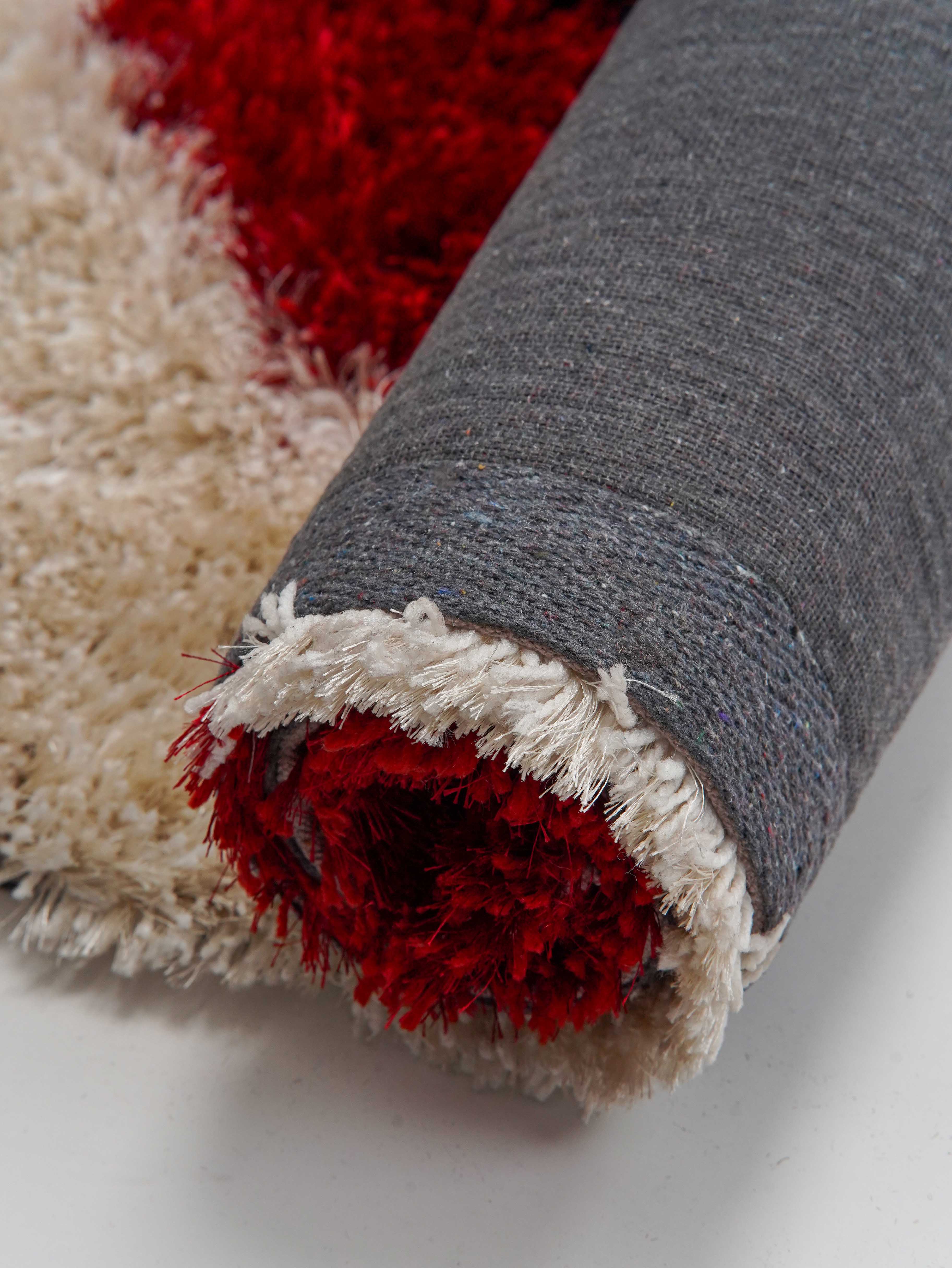 Swirl Hand Tufted Shag Polyester Rug