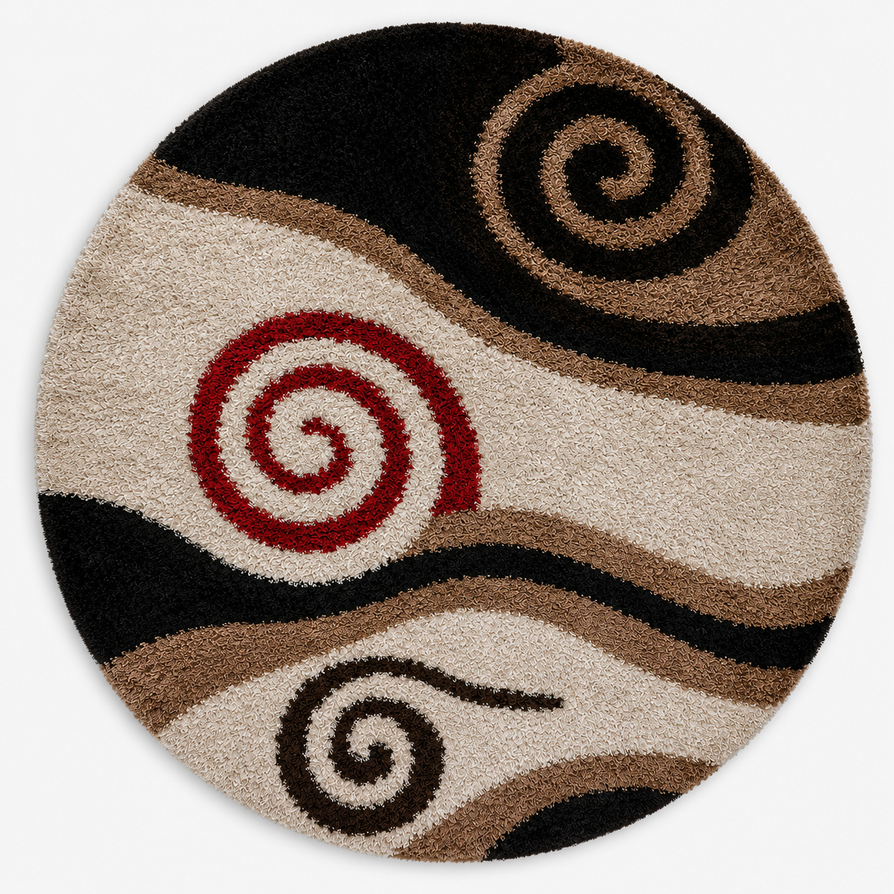 Trinidad Hand Tufted Shag Polyester Area Rug